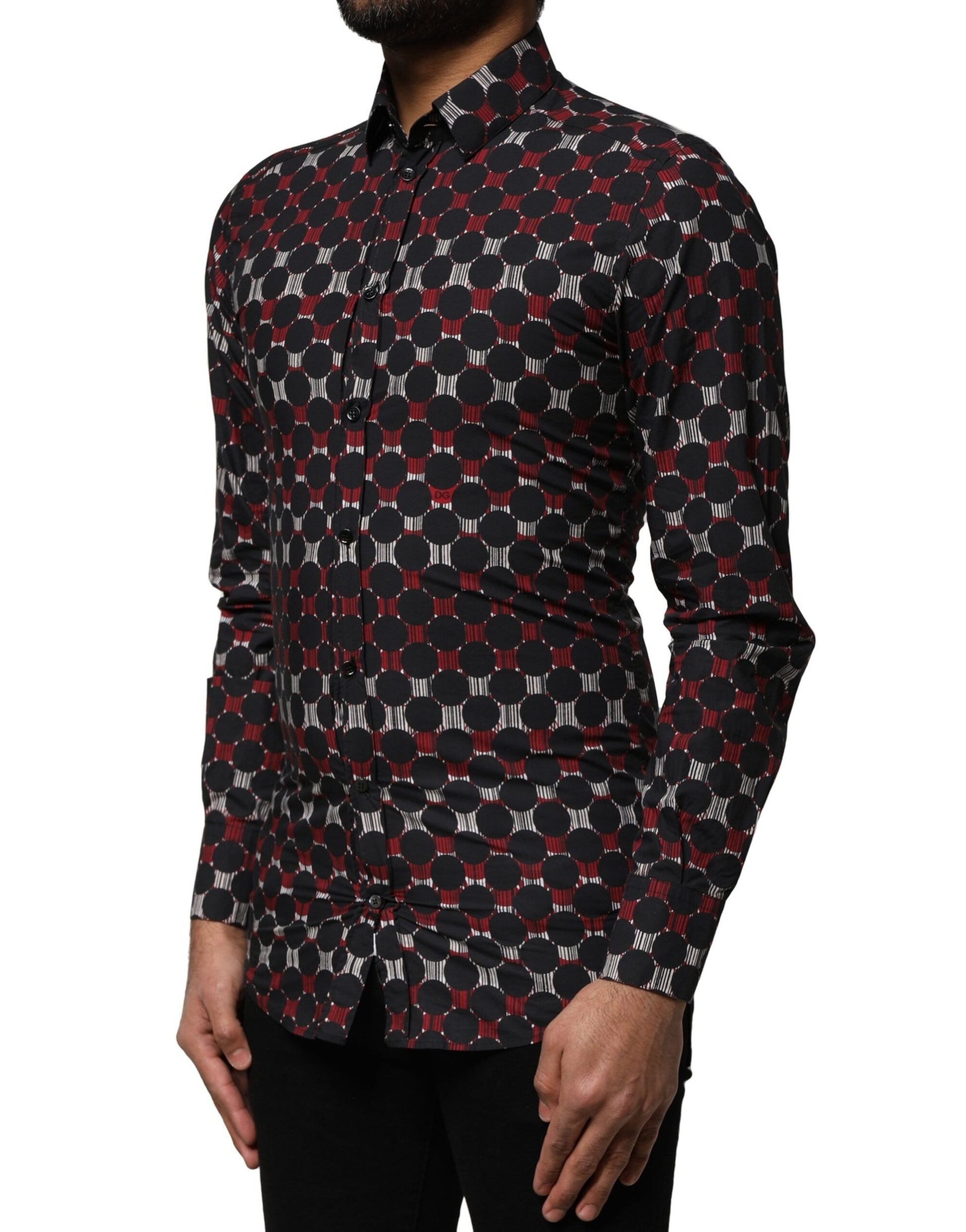 Chemise manches longues Dolce & Gabbana GOLD en coton multicolore
