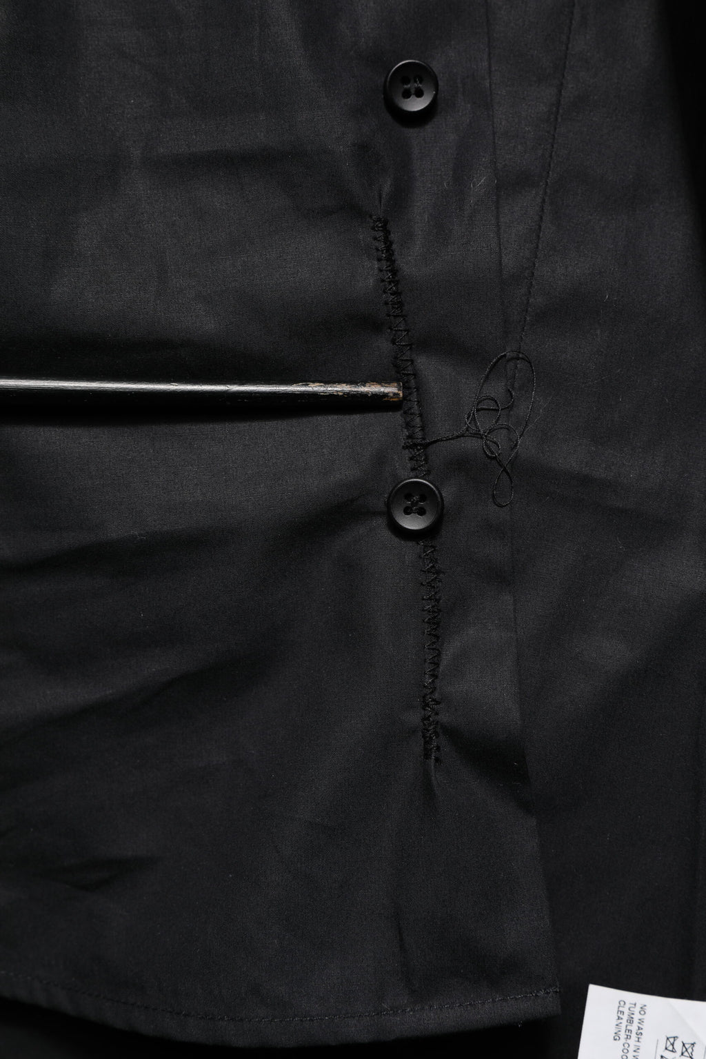 Chemise Dolce & Gabbana noire en coton à manches longues GOLD
