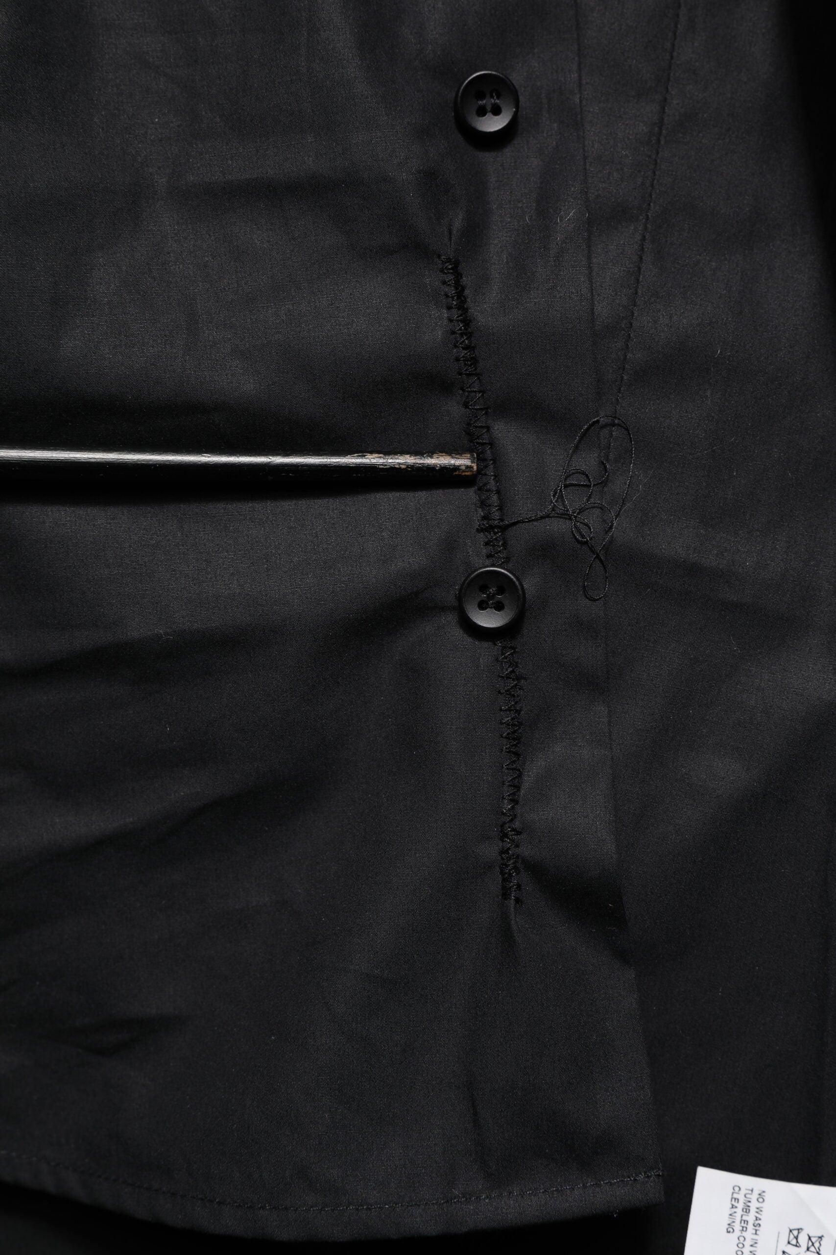 Chemise Dolce & Gabbana noire en coton à manches longues GOLD