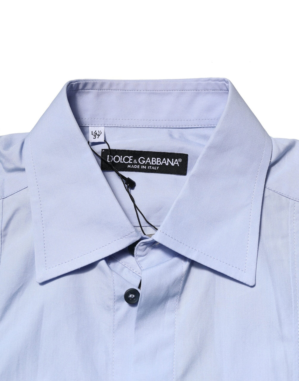 Chemise habillée Dolce & Gabbana en coton bleu clair à manches longues