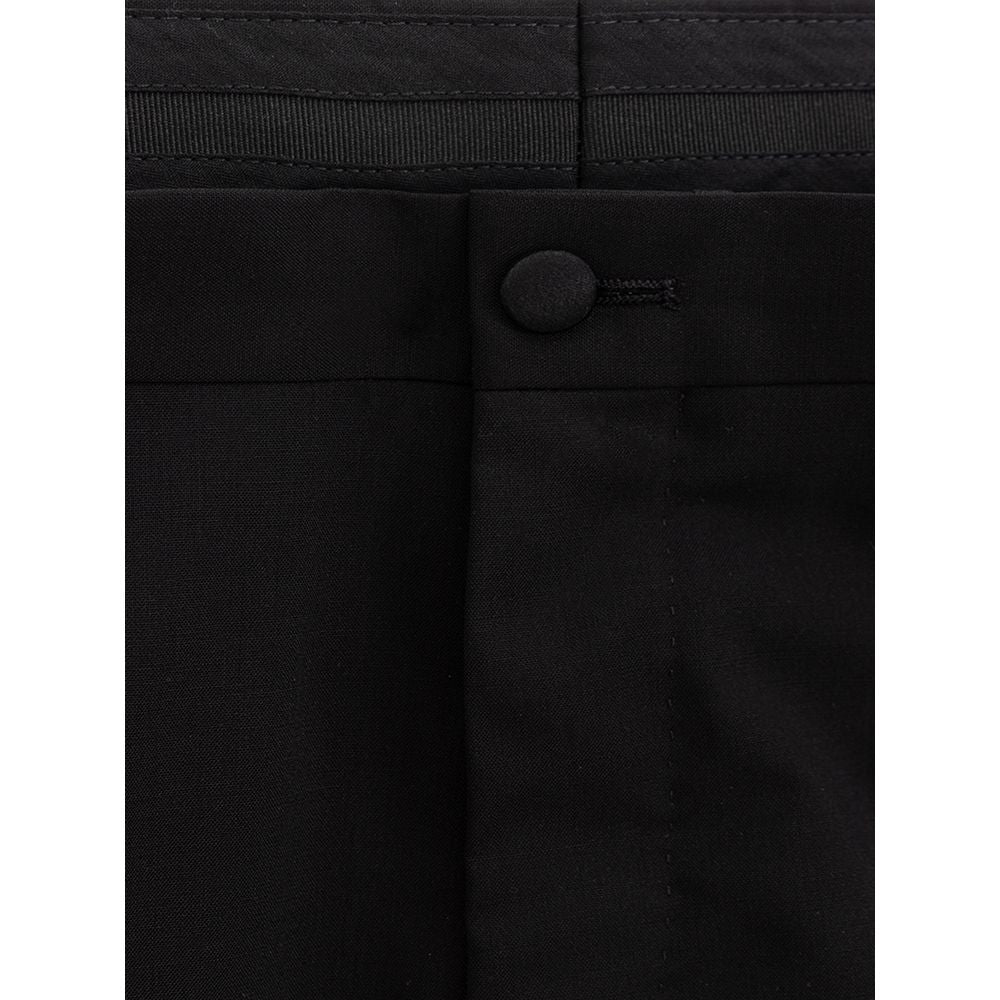 Pantalon de costume noir en laine Dolce & Gabbana