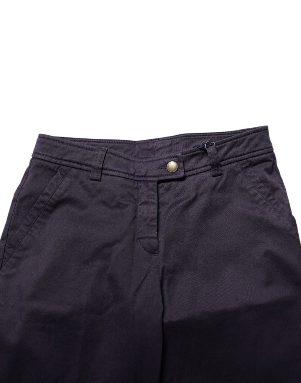 Incotex Dunkelviolette, lässige, gerade Hose mit mittlerer Taille
