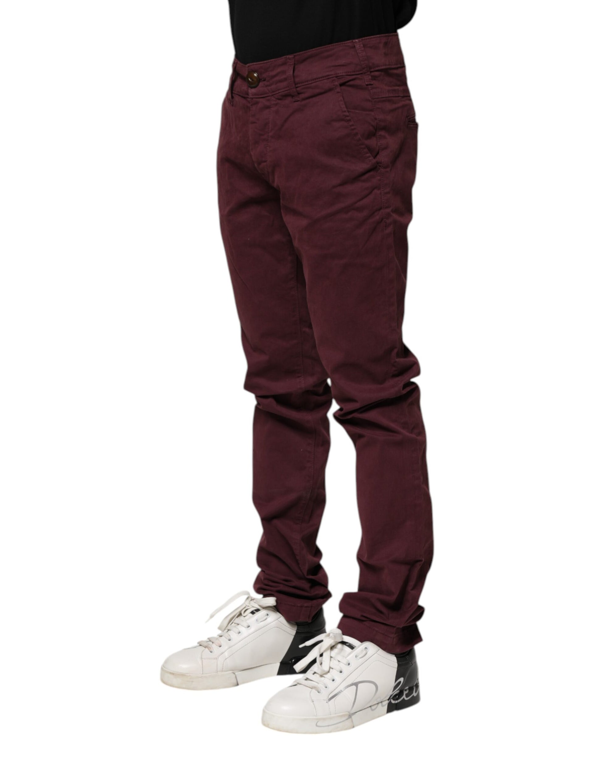 CYCLE Kastanienbraune Skinny Fit Jeans aus Baumwoll-Stretch für Herren