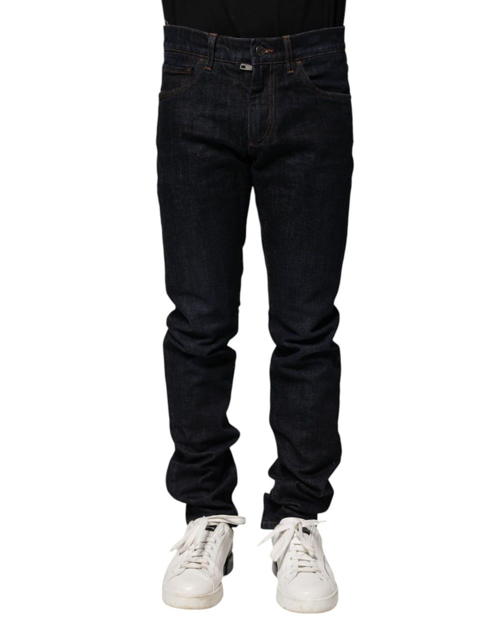 Dolce & Gabbana Jean Skinny Homme en Coton Noir