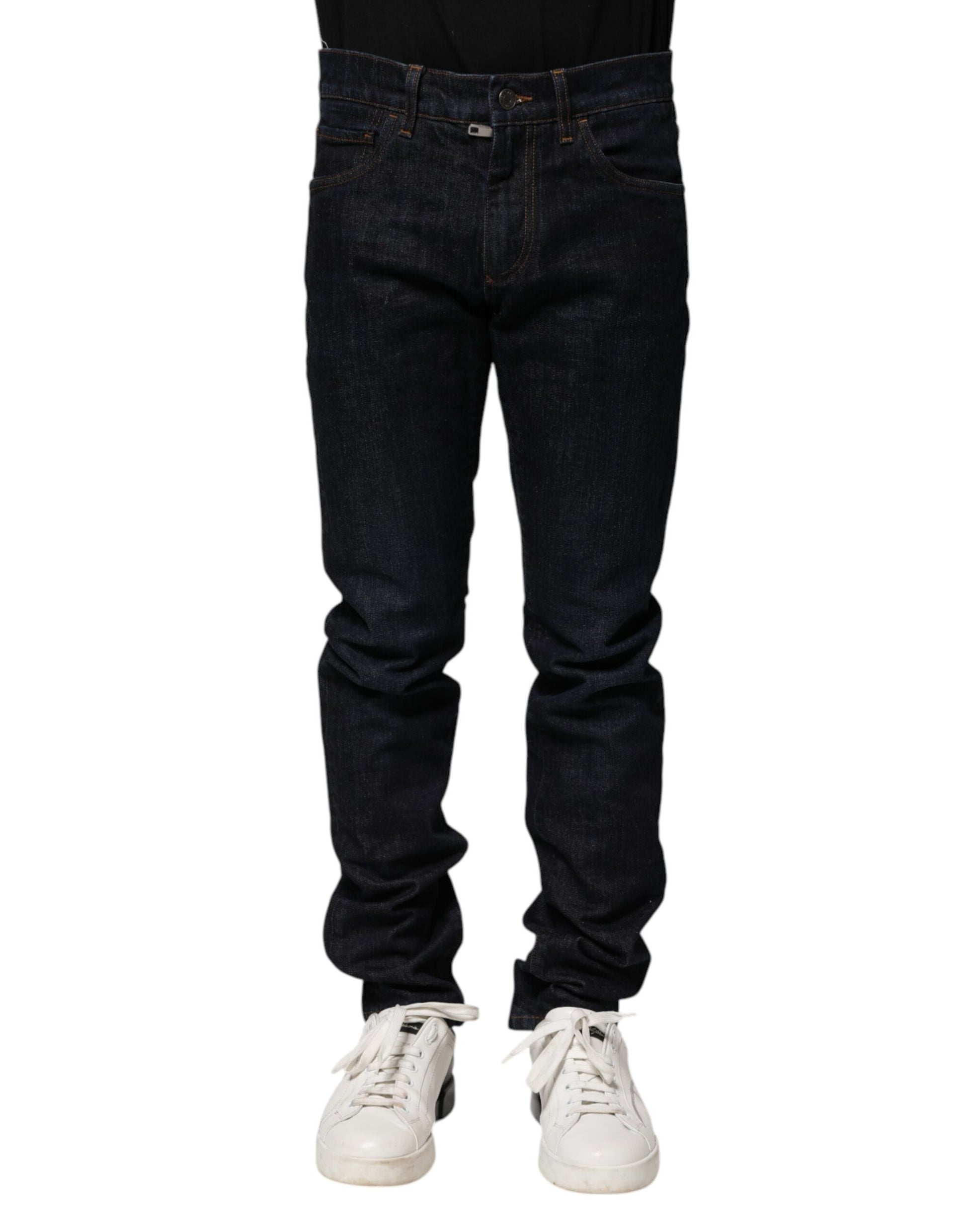 Dolce & Gabbana Jean Skinny Homme en Coton Noir
