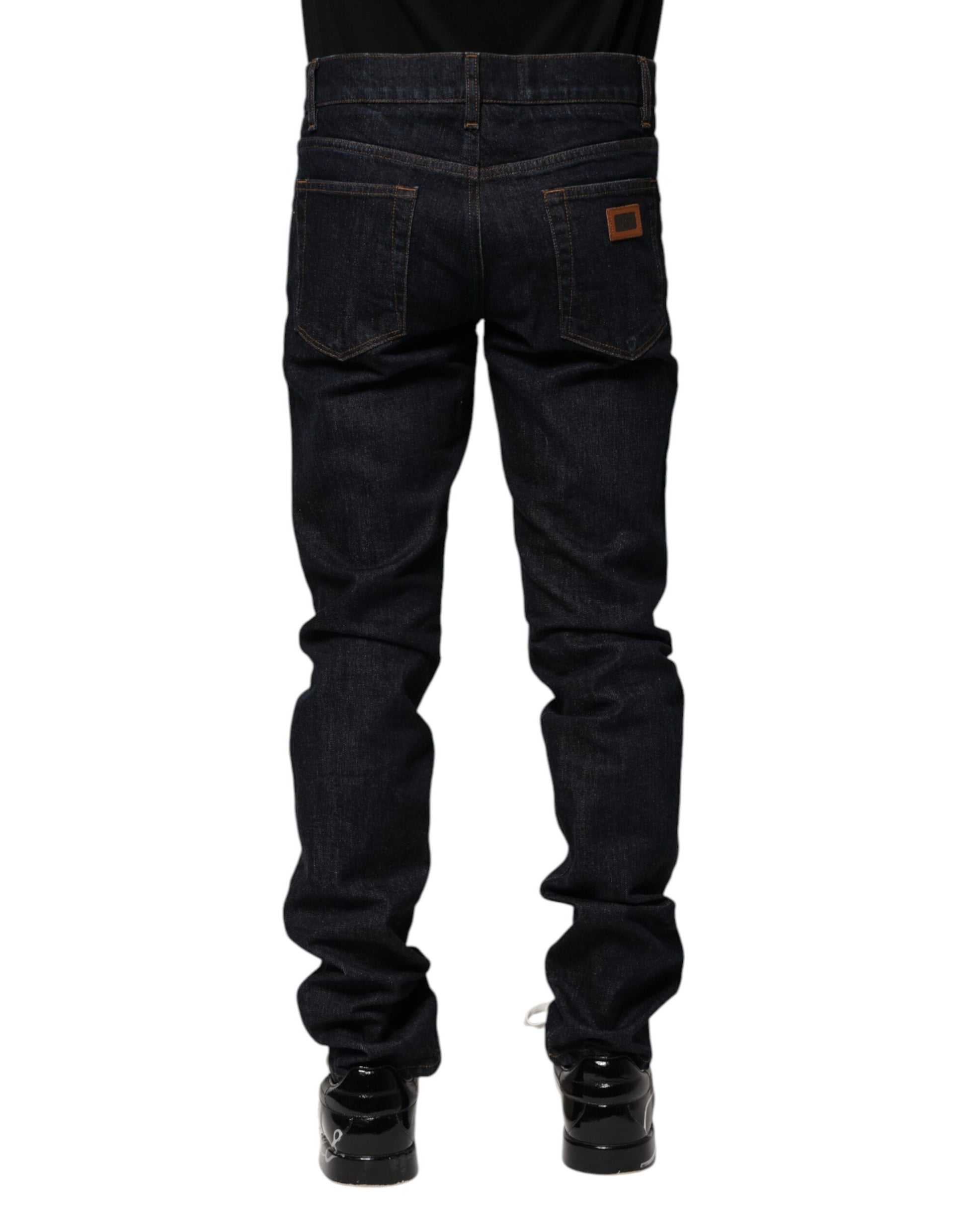Dolce & Gabbana Jean Skinny Homme en Coton Noir
