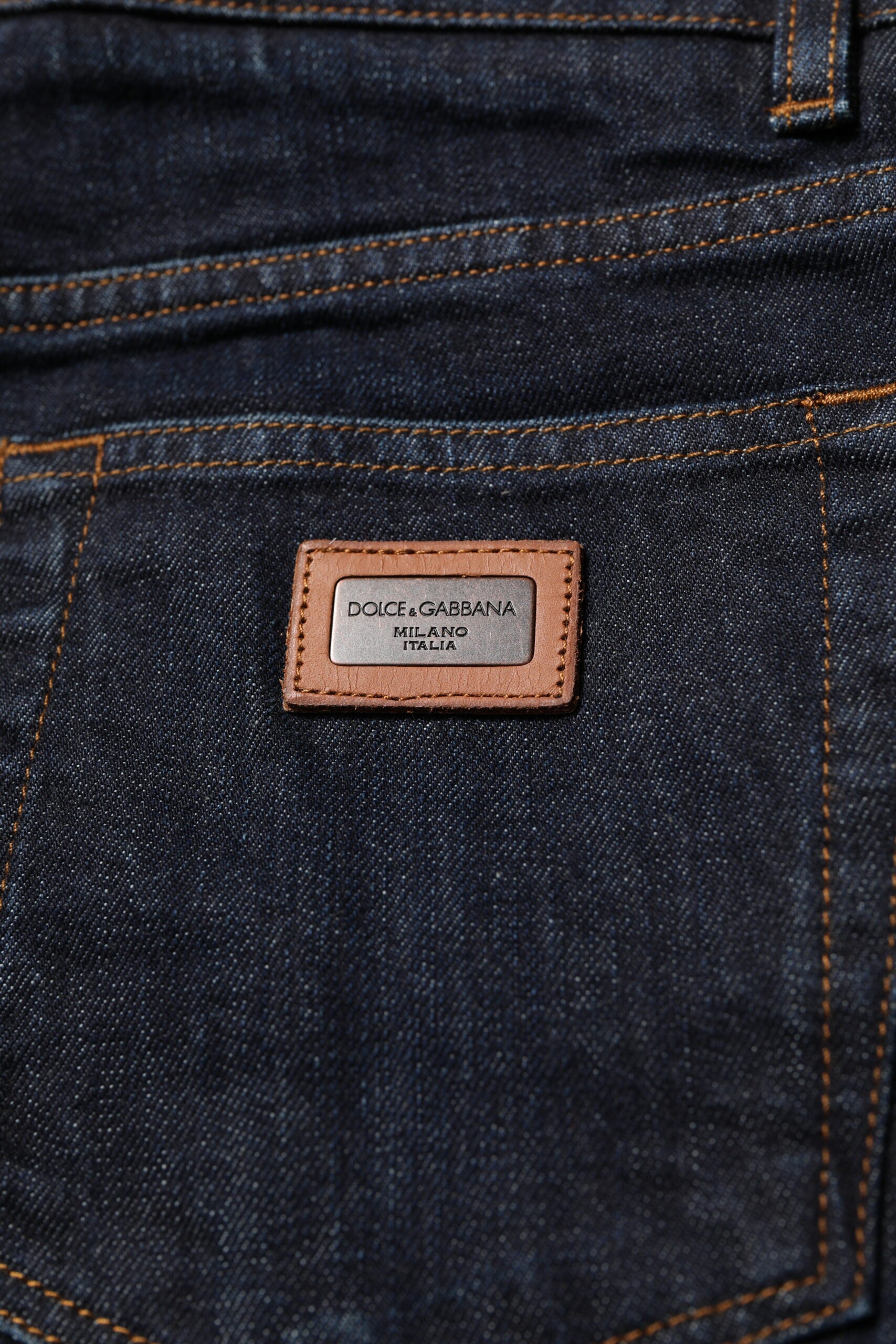 Dolce & Gabbana Jean Skinny Homme en Coton Noir