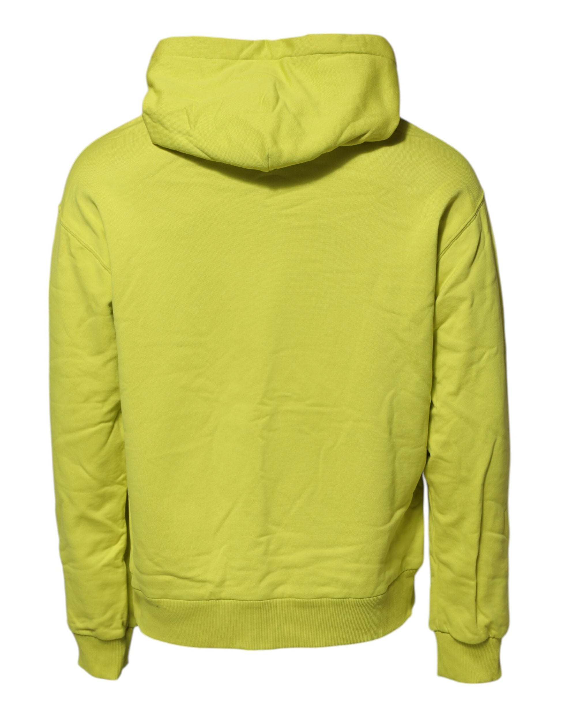 Dolce & Gabbana Green Cotton Hooded Logo Sweatshirt Sweater