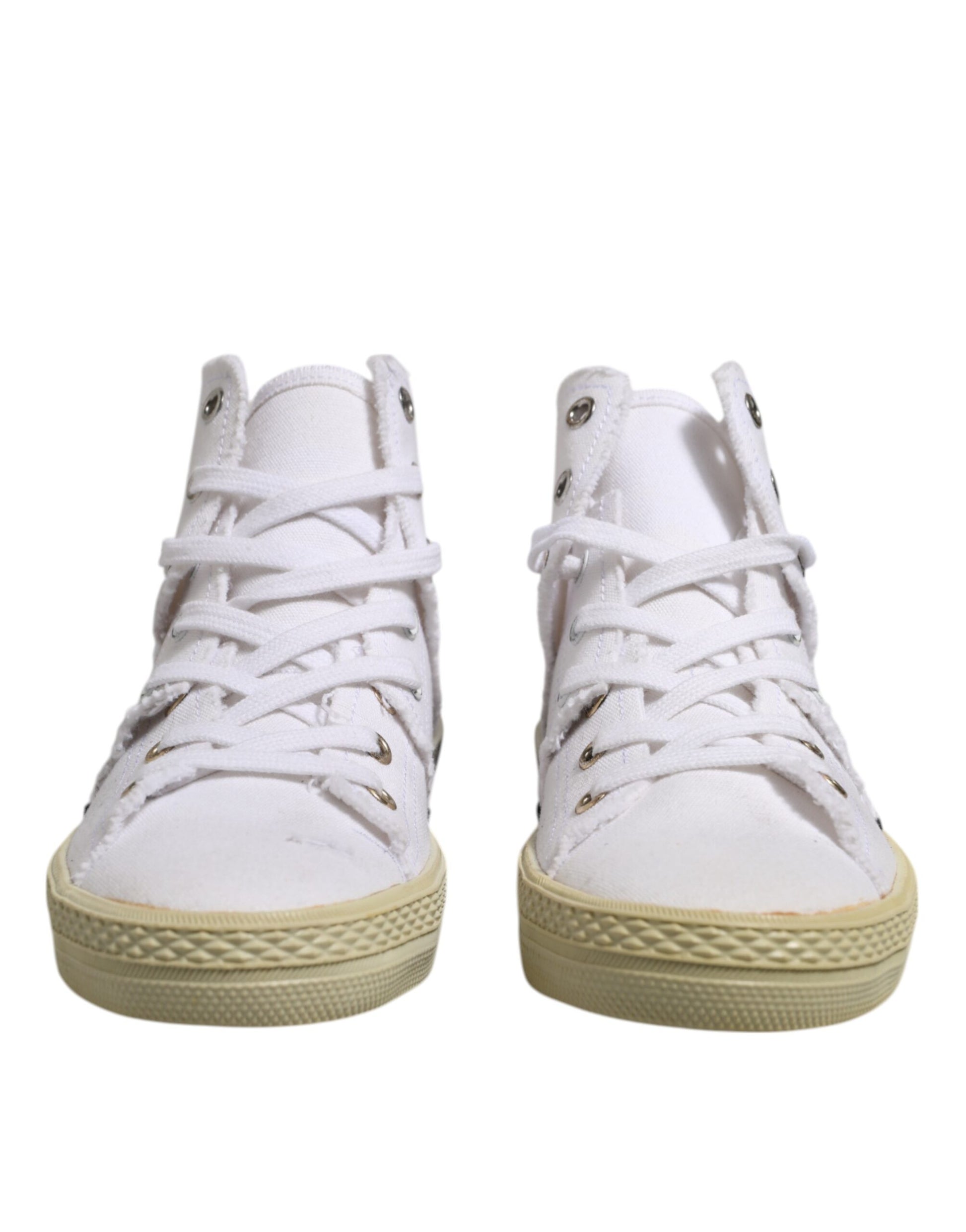 Chaussures Baskets Montantes Femme à Lacets Blanches Maison Margiela