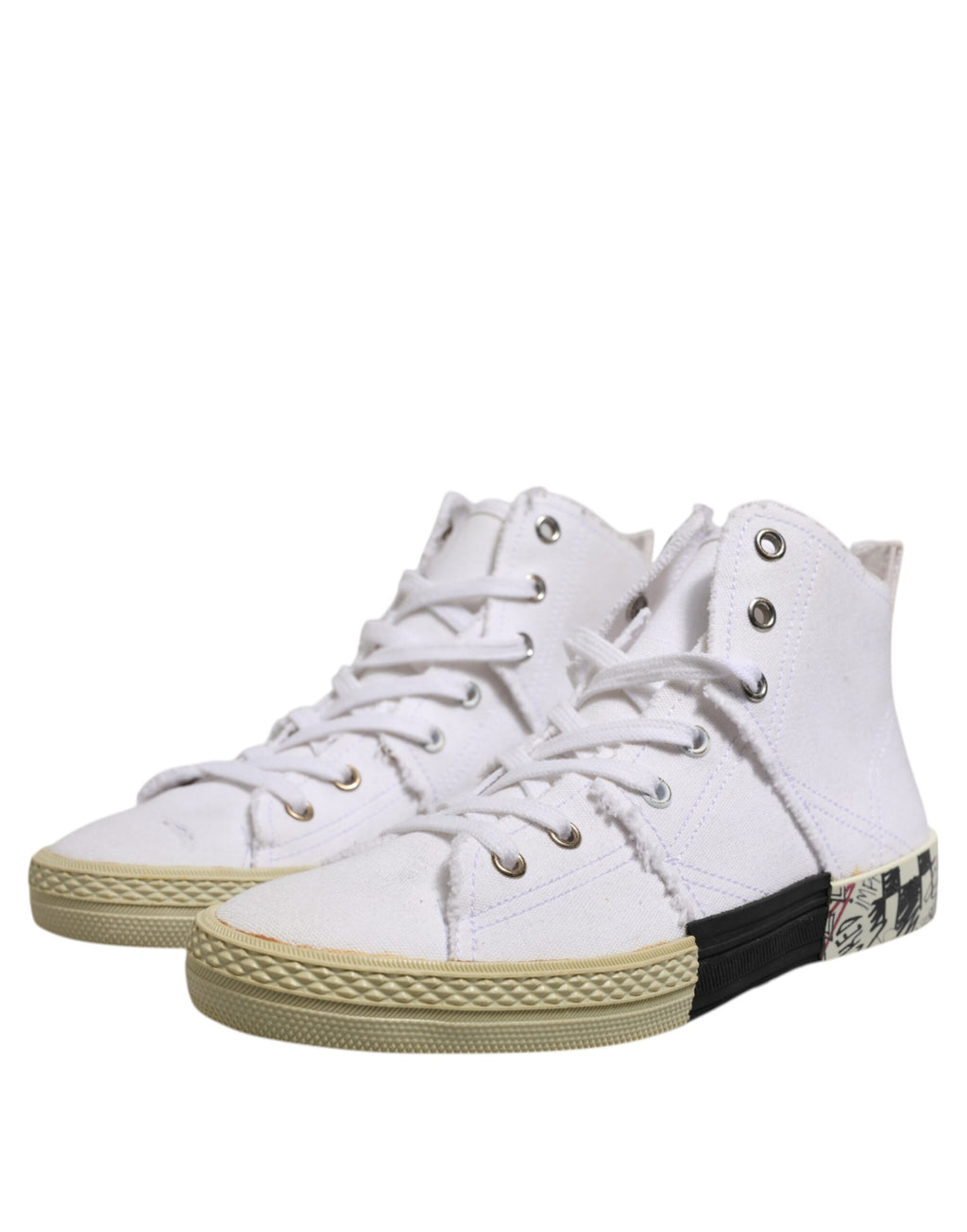 Chaussures Baskets Montantes Femme à Lacets Blanches Maison Margiela