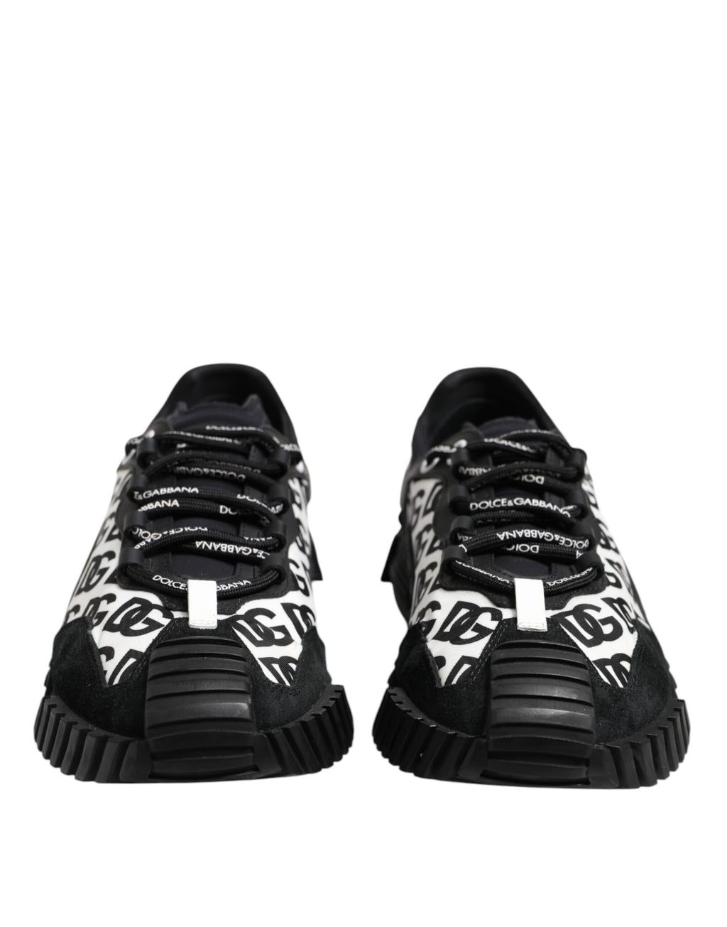 Chaussures Baskets Basses à Lacets NS1 Logo Noir Dolce & Gabbana