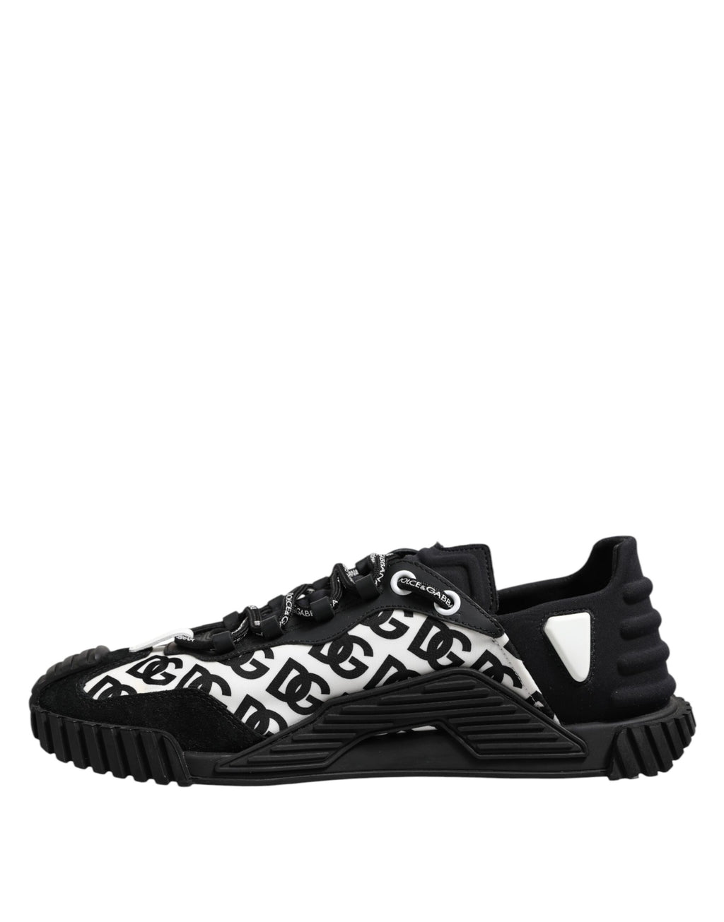 Chaussures Baskets Basses à Lacets NS1 Logo Noir Dolce & Gabbana