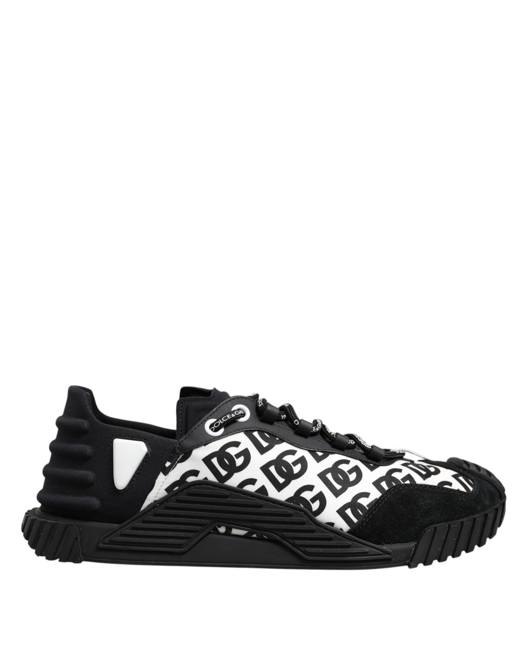 Chaussures Baskets Basses à Lacets NS1 Logo Noir Dolce & Gabbana