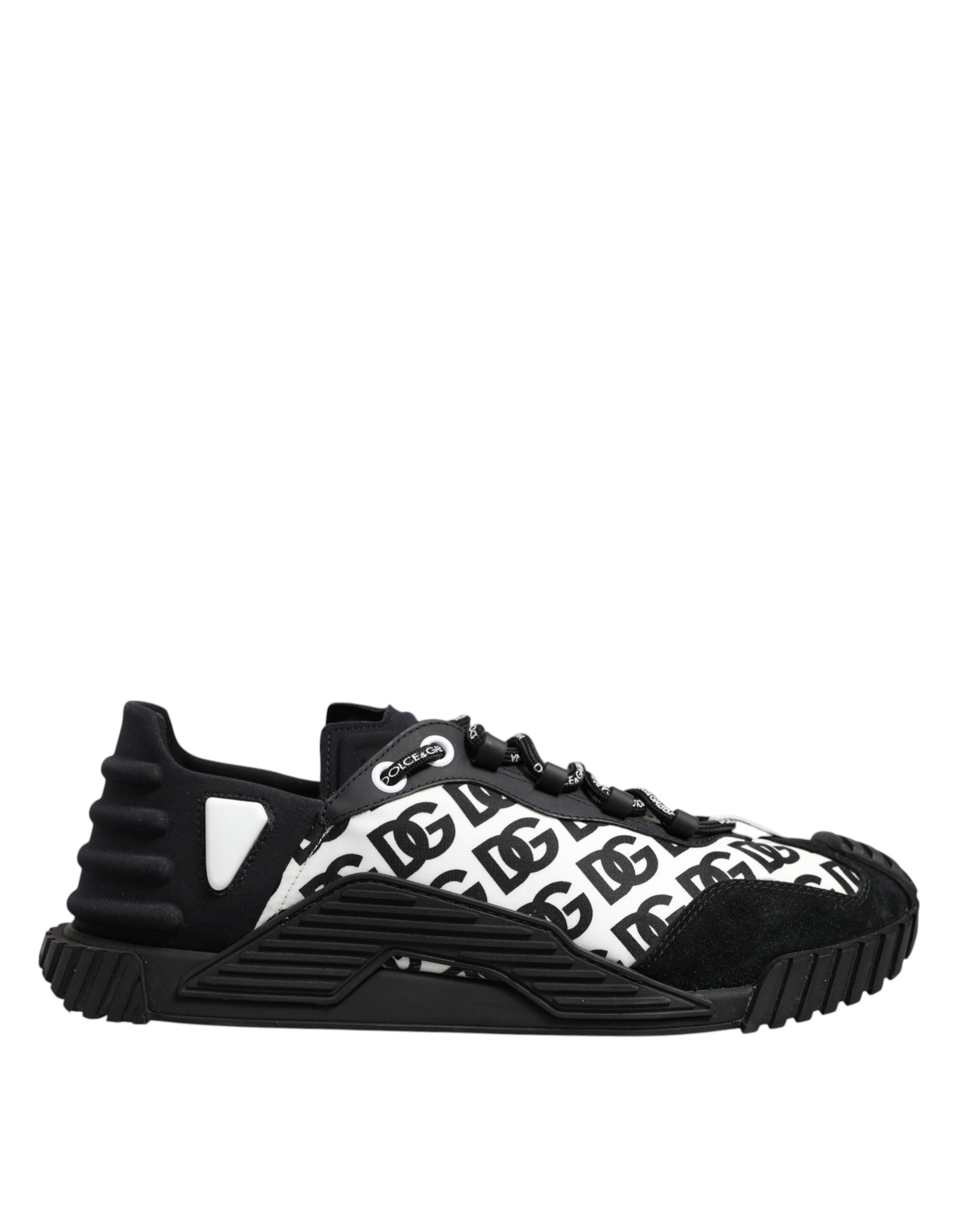 Chaussures Baskets Basses à Lacets NS1 Logo Noir Dolce & Gabbana