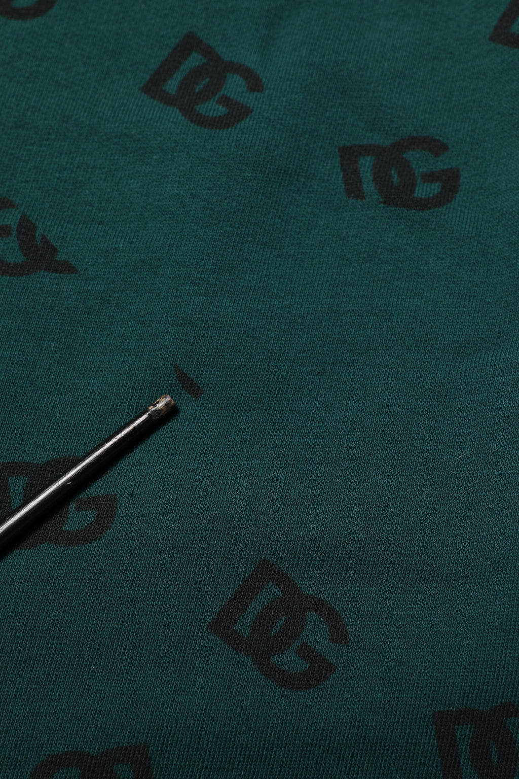 Pantalon de survêtement Dolce & Gabbana vert imprimé logo pour homme