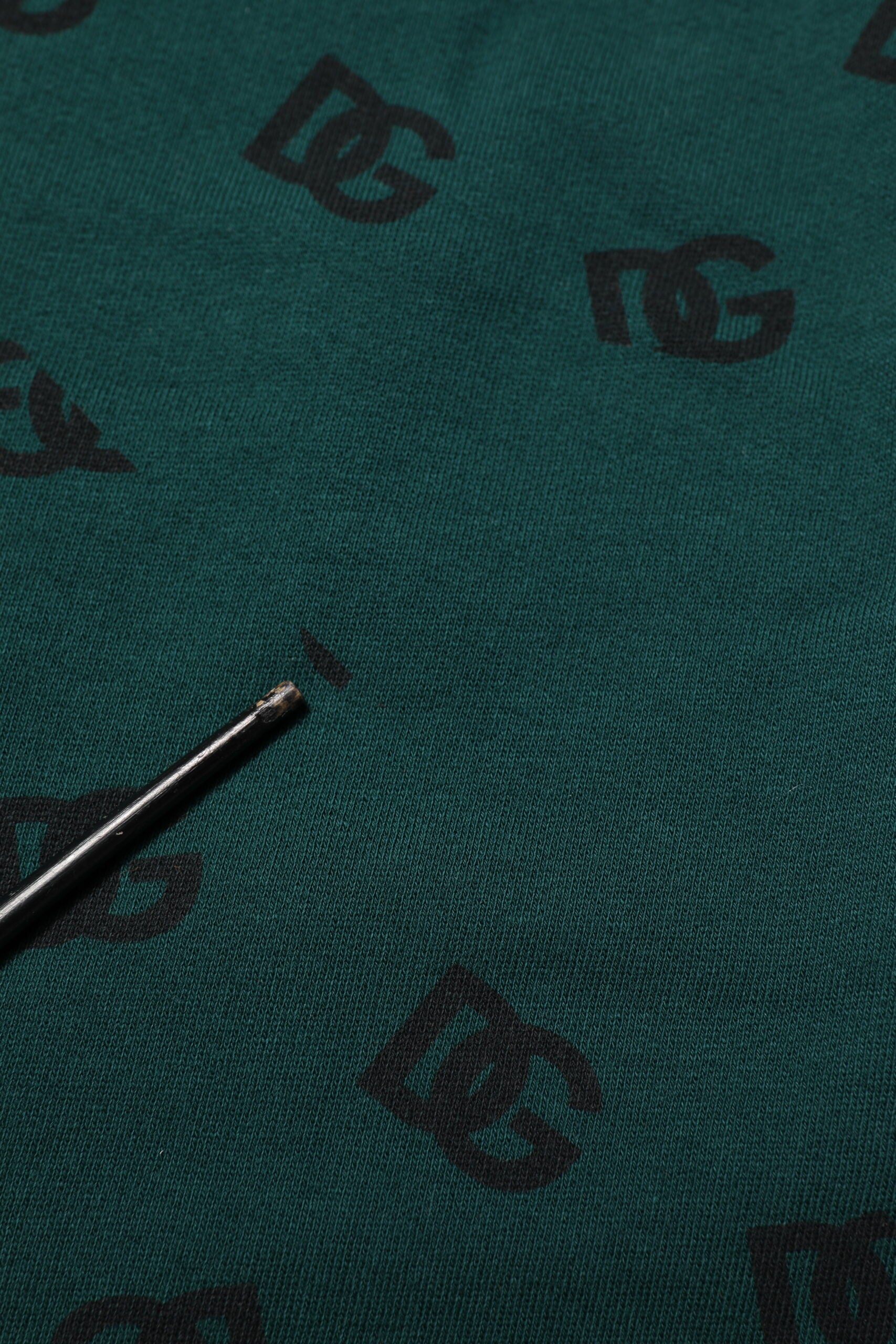Pantalon de survêtement Dolce & Gabbana vert imprimé logo pour homme