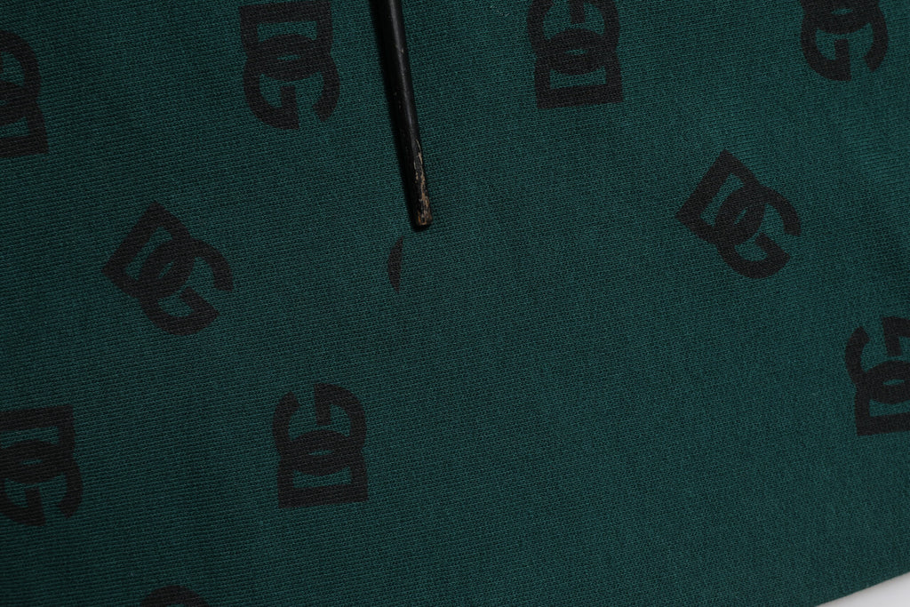 Pantalon de survêtement Dolce & Gabbana vert imprimé logo pour homme