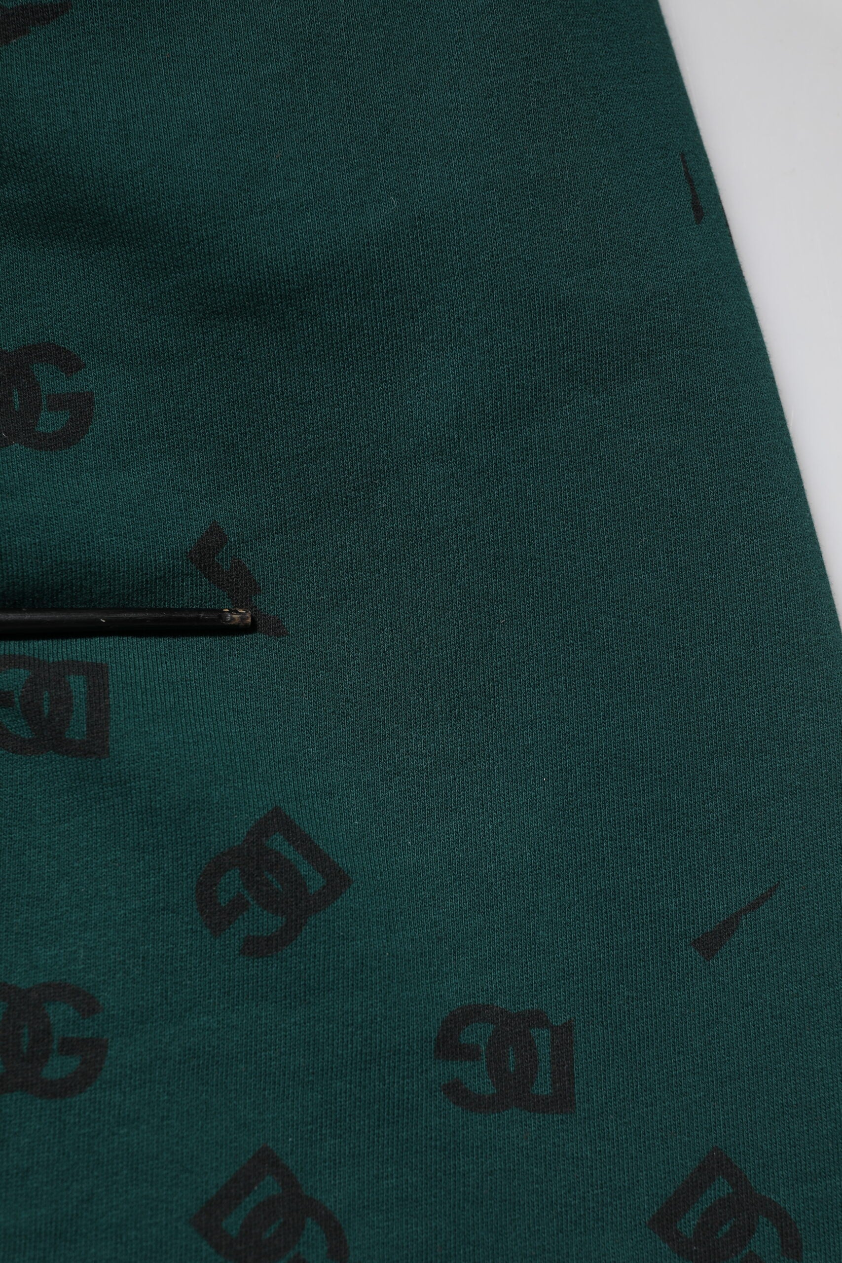 Pantalon de survêtement Dolce & Gabbana vert imprimé logo pour homme