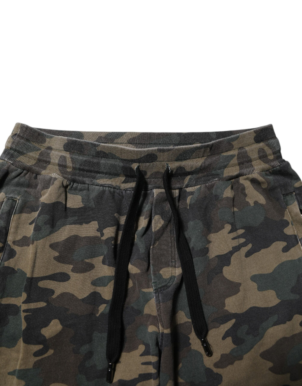 Pantalon de jogging Dolce & Gabbana camouflage marron en coton pour homme