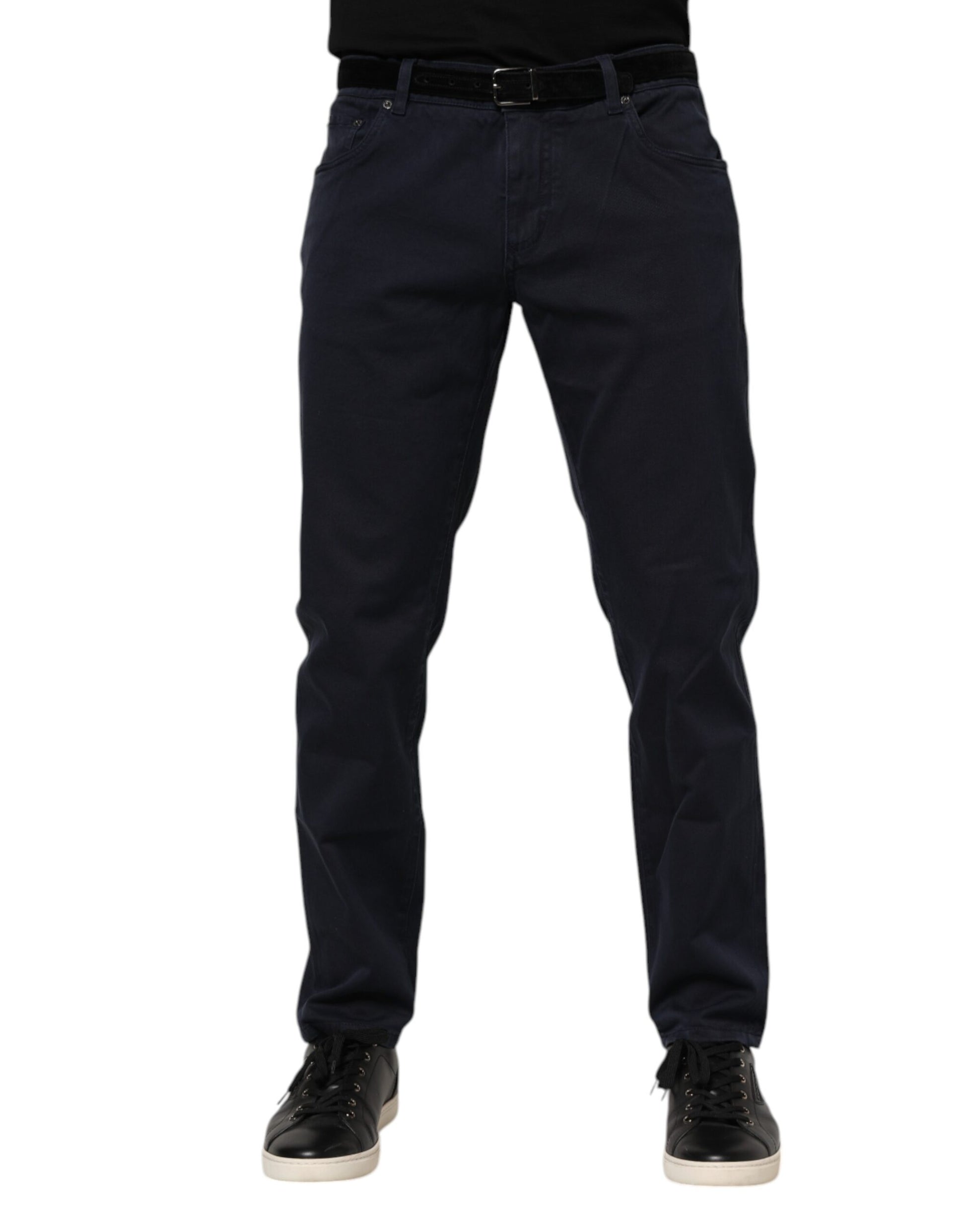 Jean slim en jean de coton bleu Dolce & Gabbana