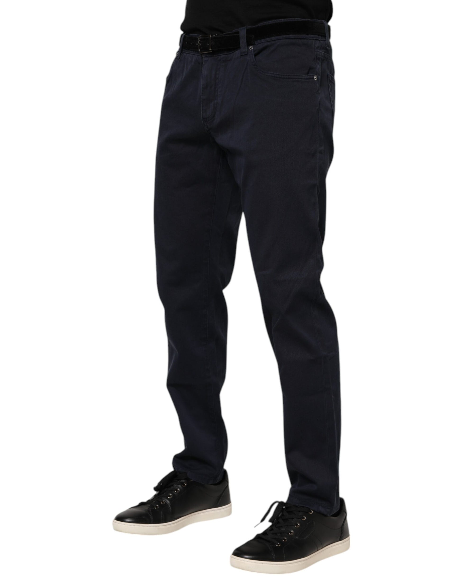 Jean slim en jean de coton bleu Dolce & Gabbana