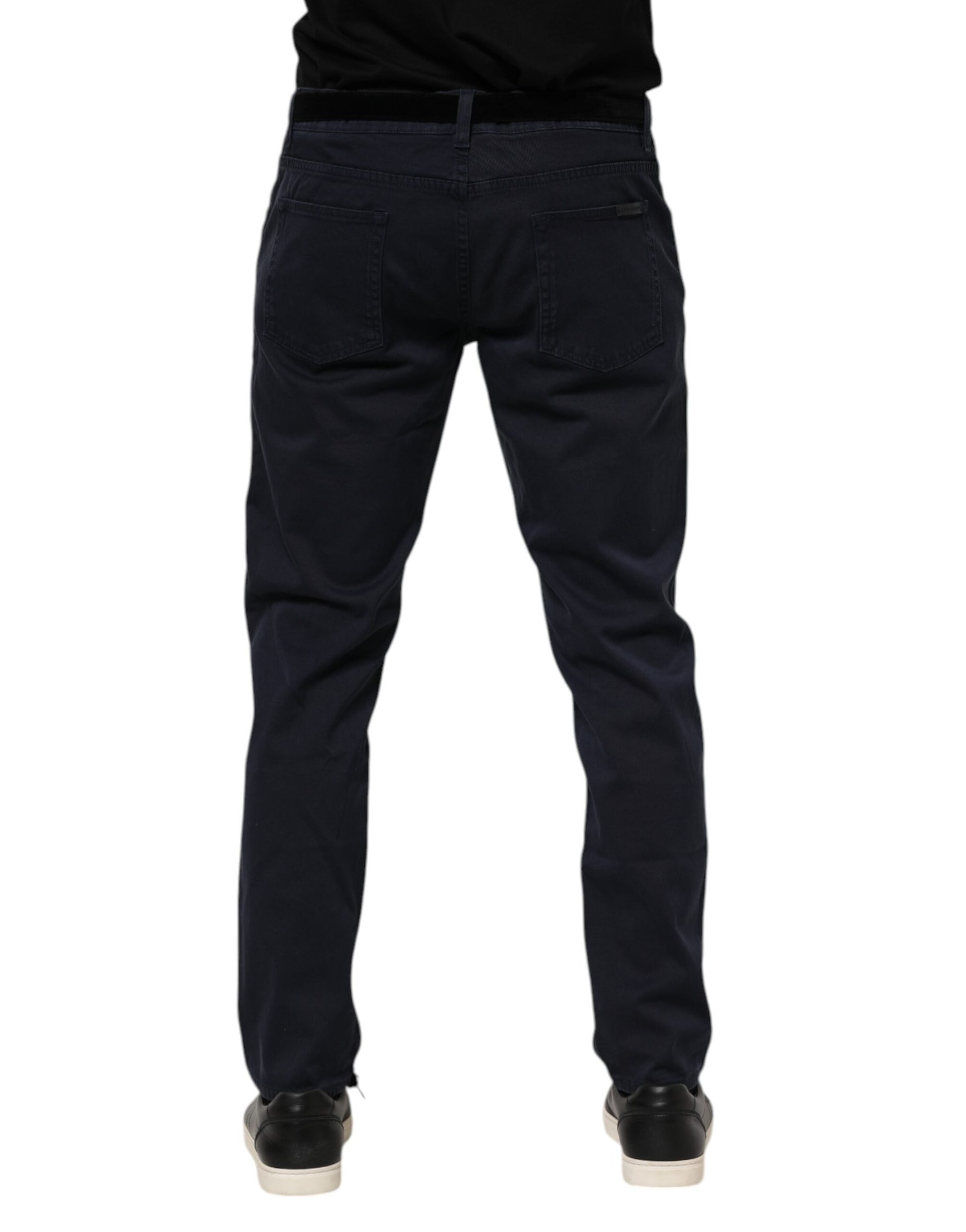 Jean slim en jean de coton bleu Dolce & Gabbana