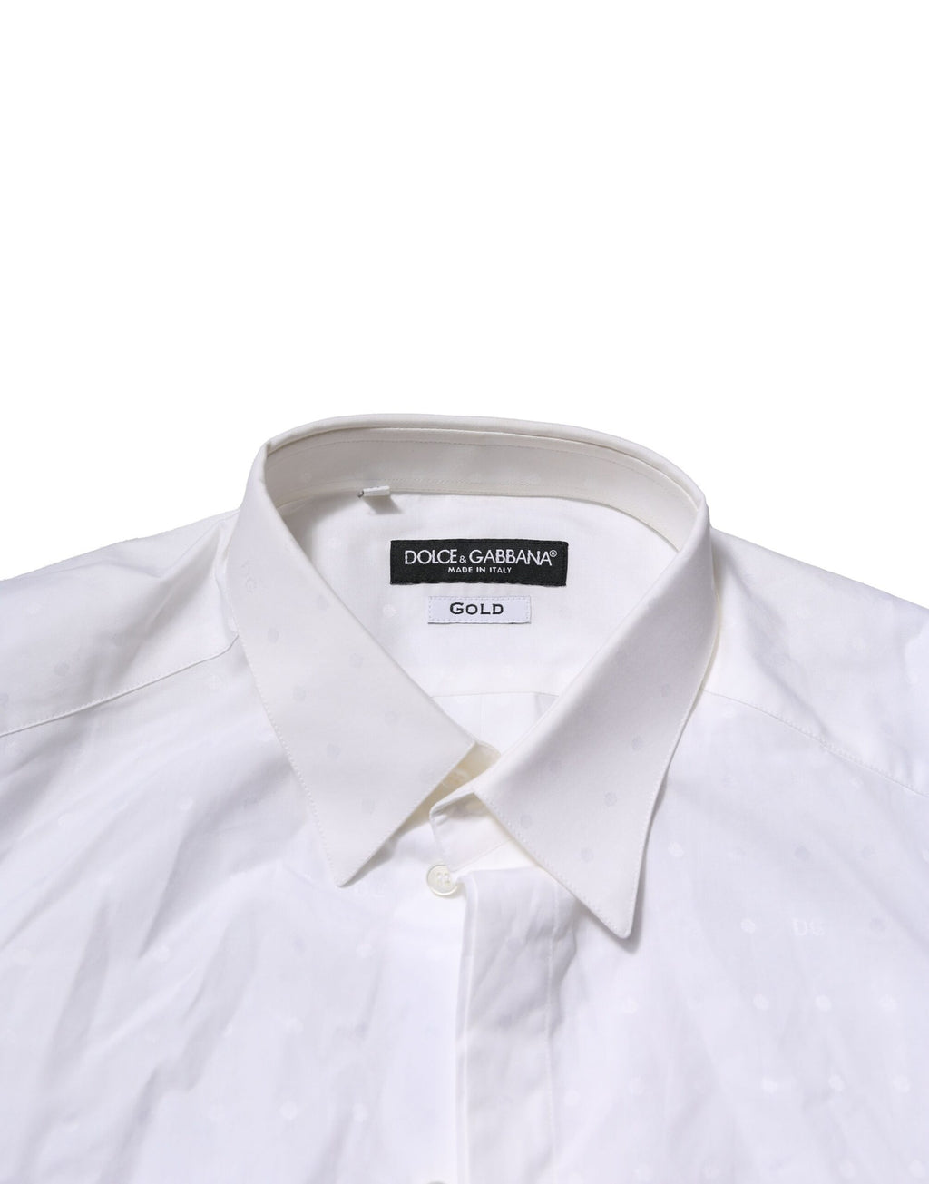 Chemise habillée Dolce & Gabbana GOLD en coton blanc