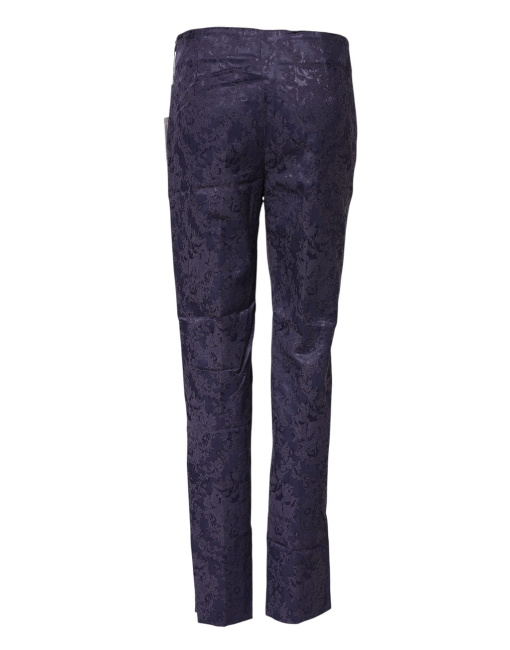 BENCIVENGA Pantalon Jacquard Violet Taille Haute
