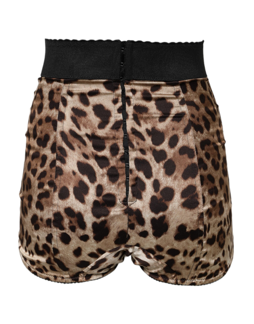 Short Dolce & Gabbana taille haute léopard marron
