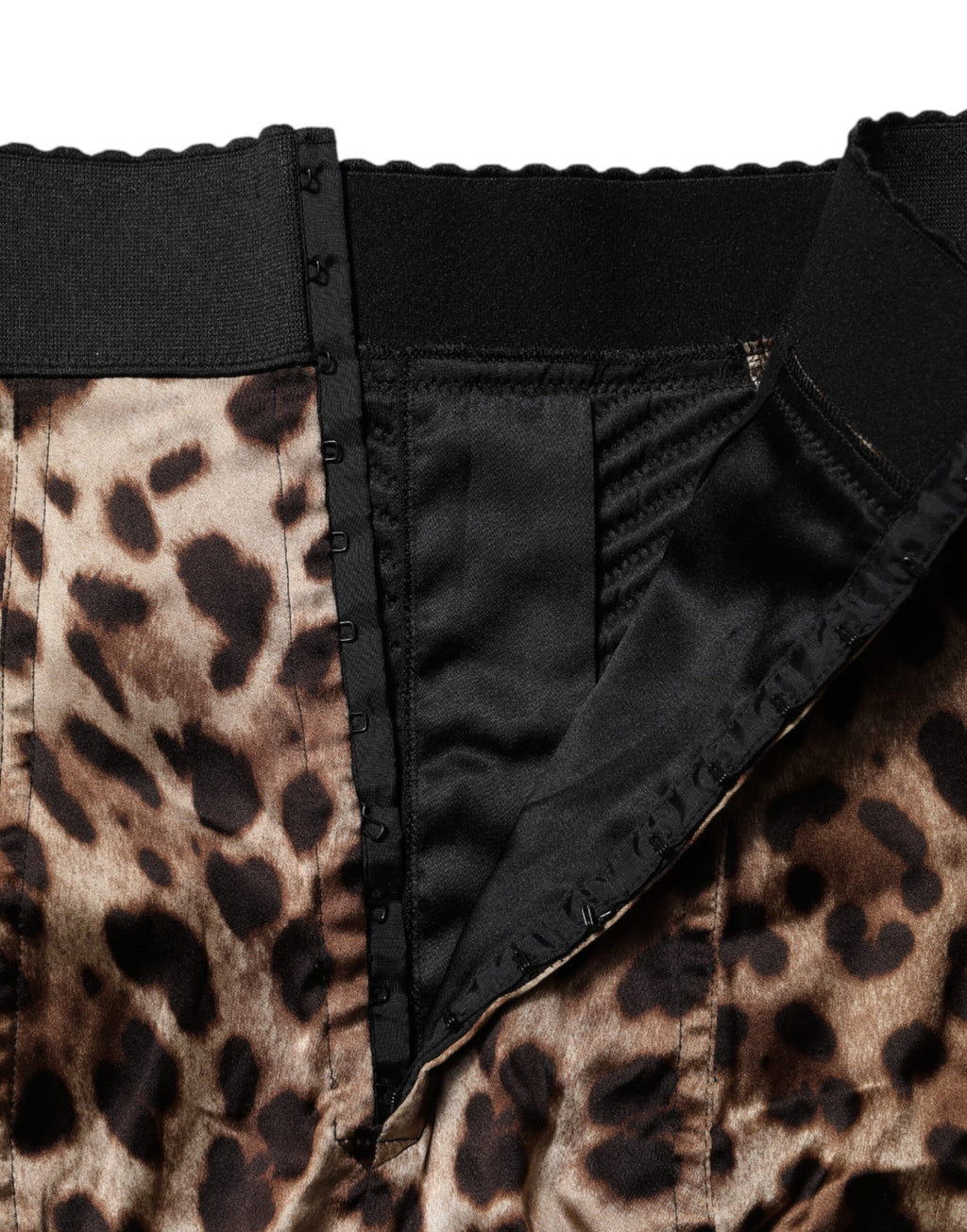 Short Dolce & Gabbana taille haute léopard marron