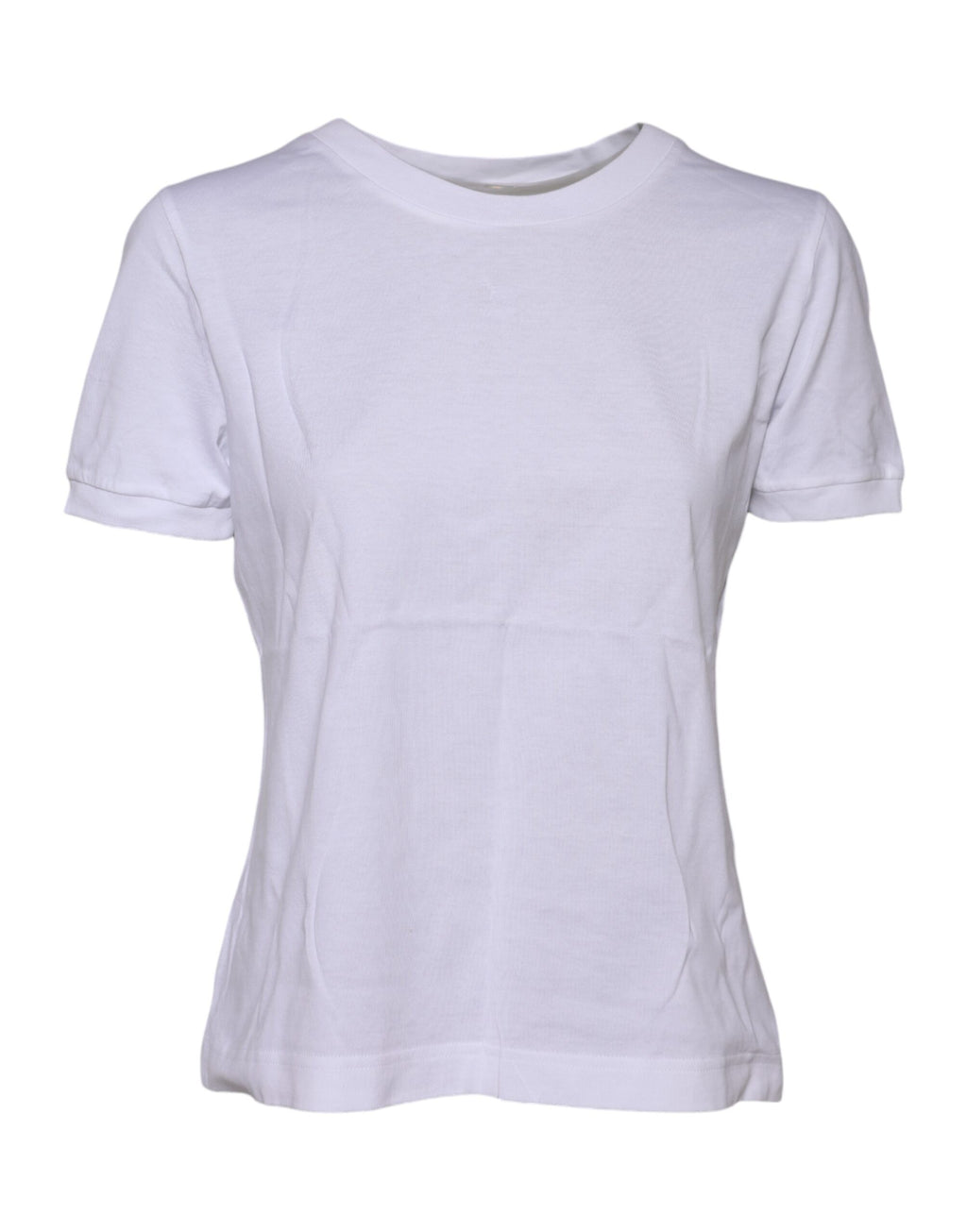 T-shirt Dolce & Gabbana en coton blanc à col rond et manches courtes