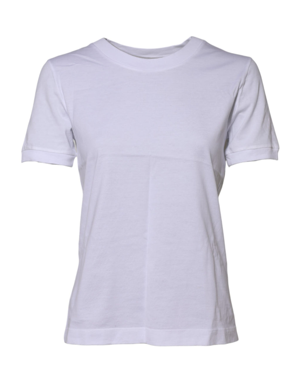 T-shirt Dolce & Gabbana en coton blanc à col rond et manches courtes