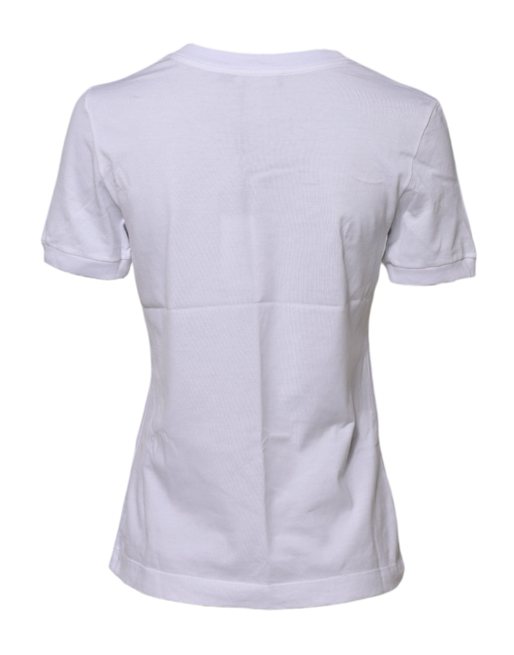 T-shirt Dolce & Gabbana en coton blanc à col rond et manches courtes