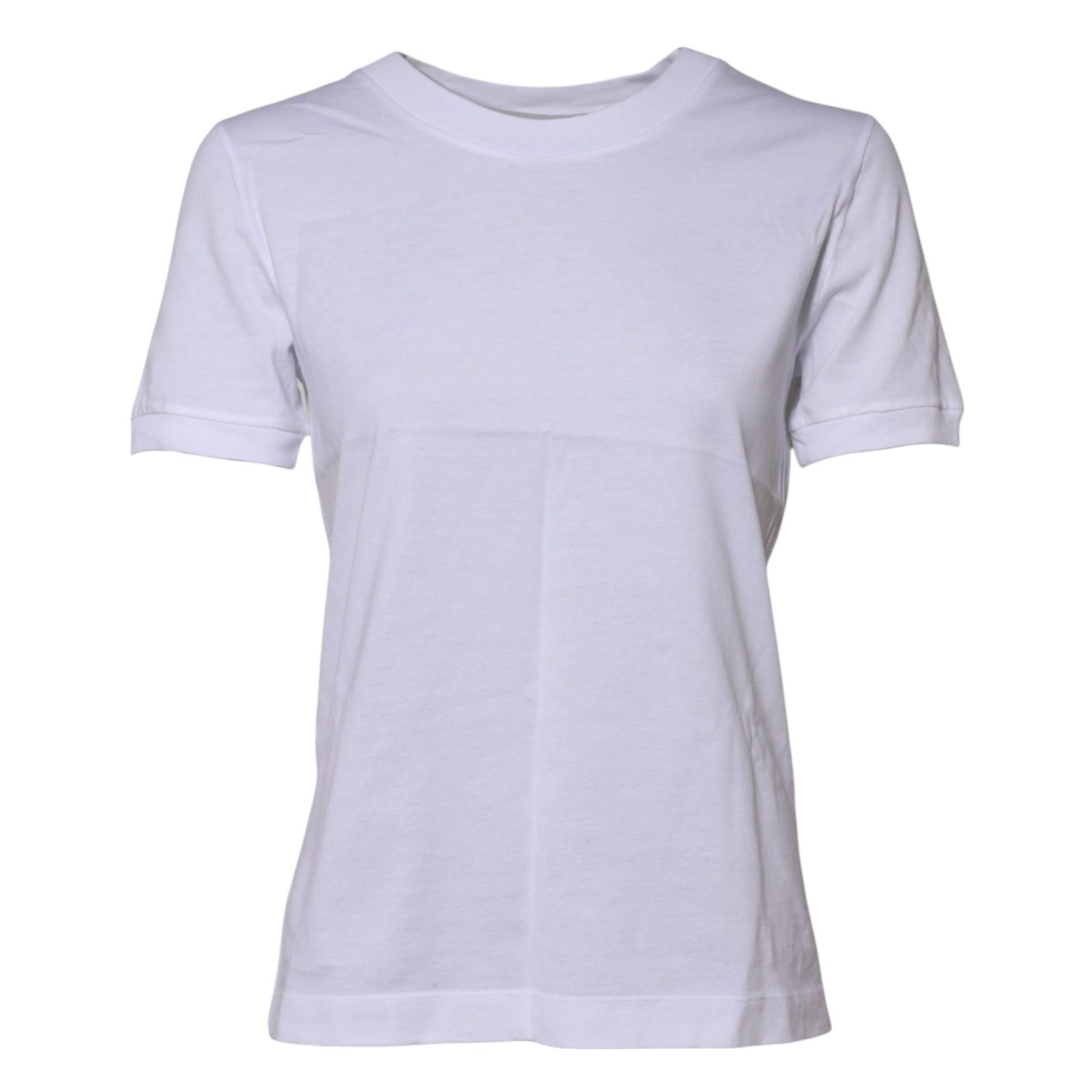 T-shirt Dolce & Gabbana en coton blanc à col rond et manches courtes