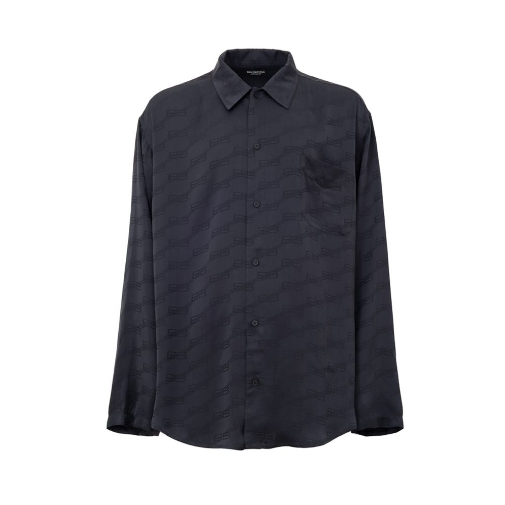 Chemise habillée Balenciaga grise en viscose