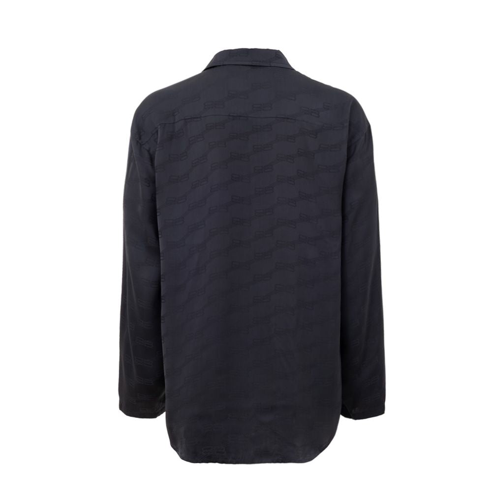 Chemise habillée Balenciaga grise en viscose