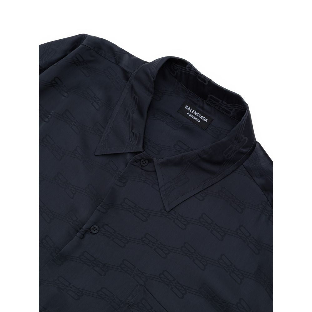 Chemise habillée Balenciaga grise en viscose