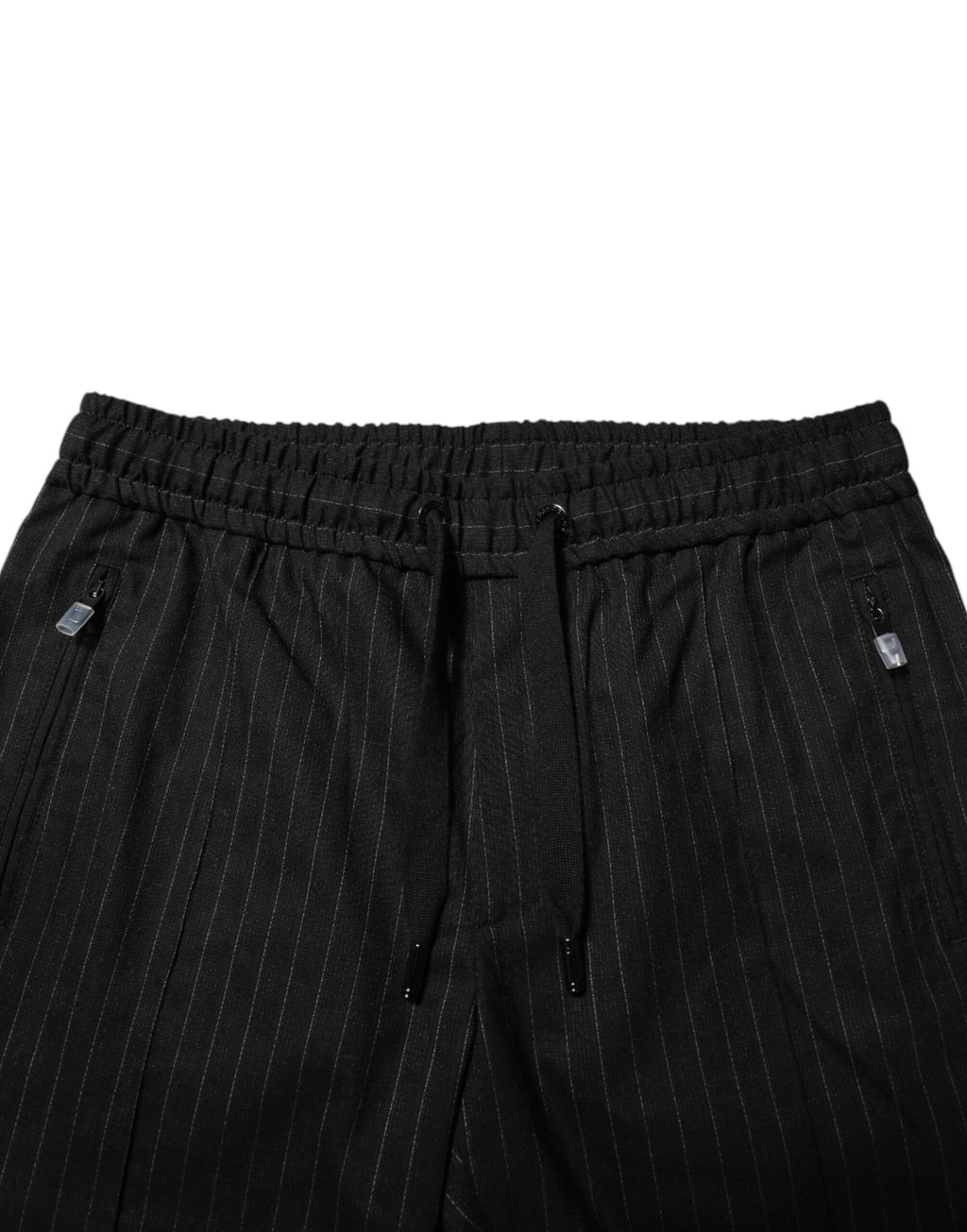 Pantalon de jogging Dolce & Gabbana en laine rayée noire pour homme