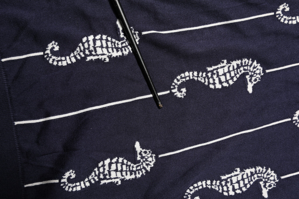 Polo Dolce & Gabbana col requin hippocampe bleu foncé