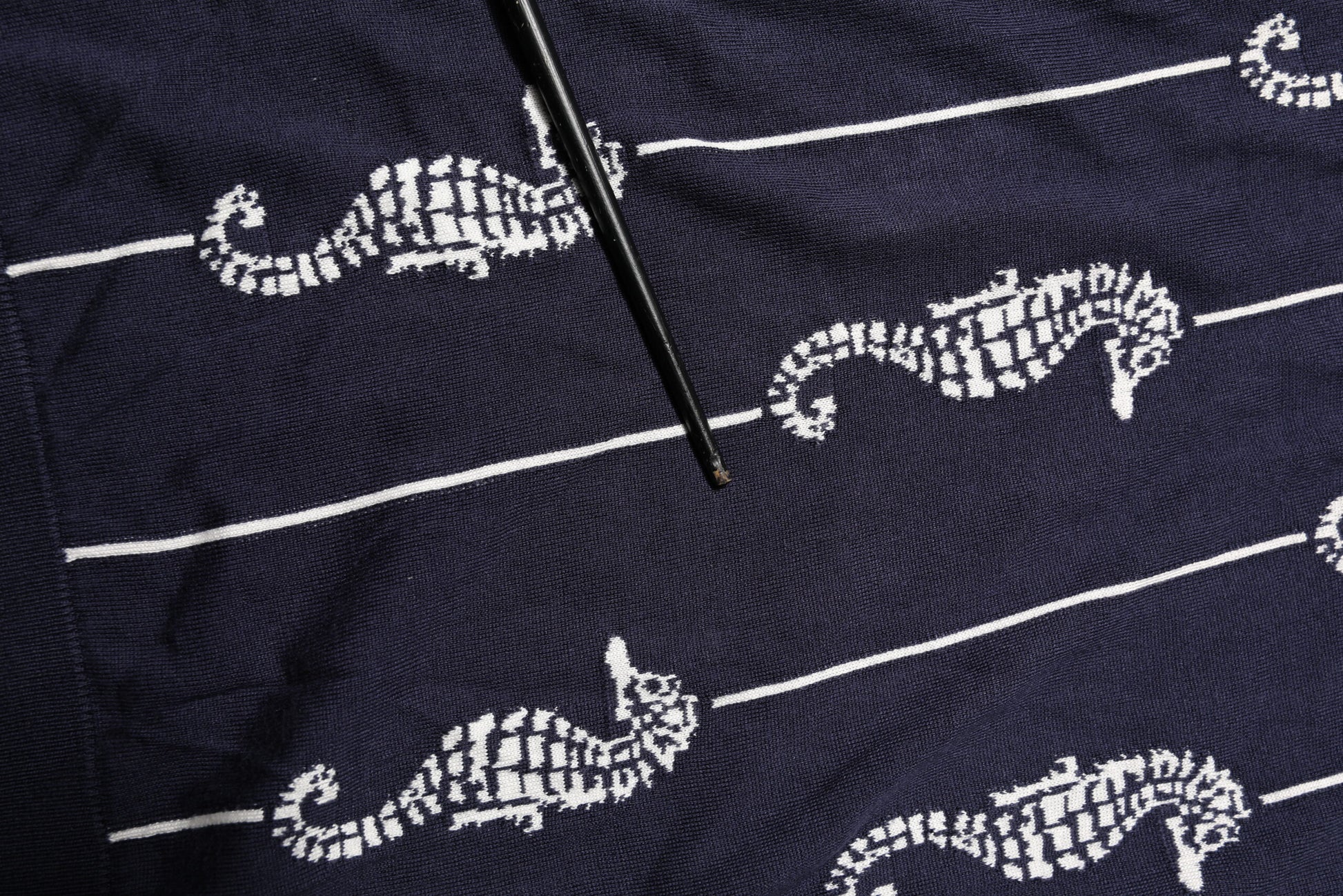 Polo Dolce & Gabbana col requin hippocampe bleu foncé