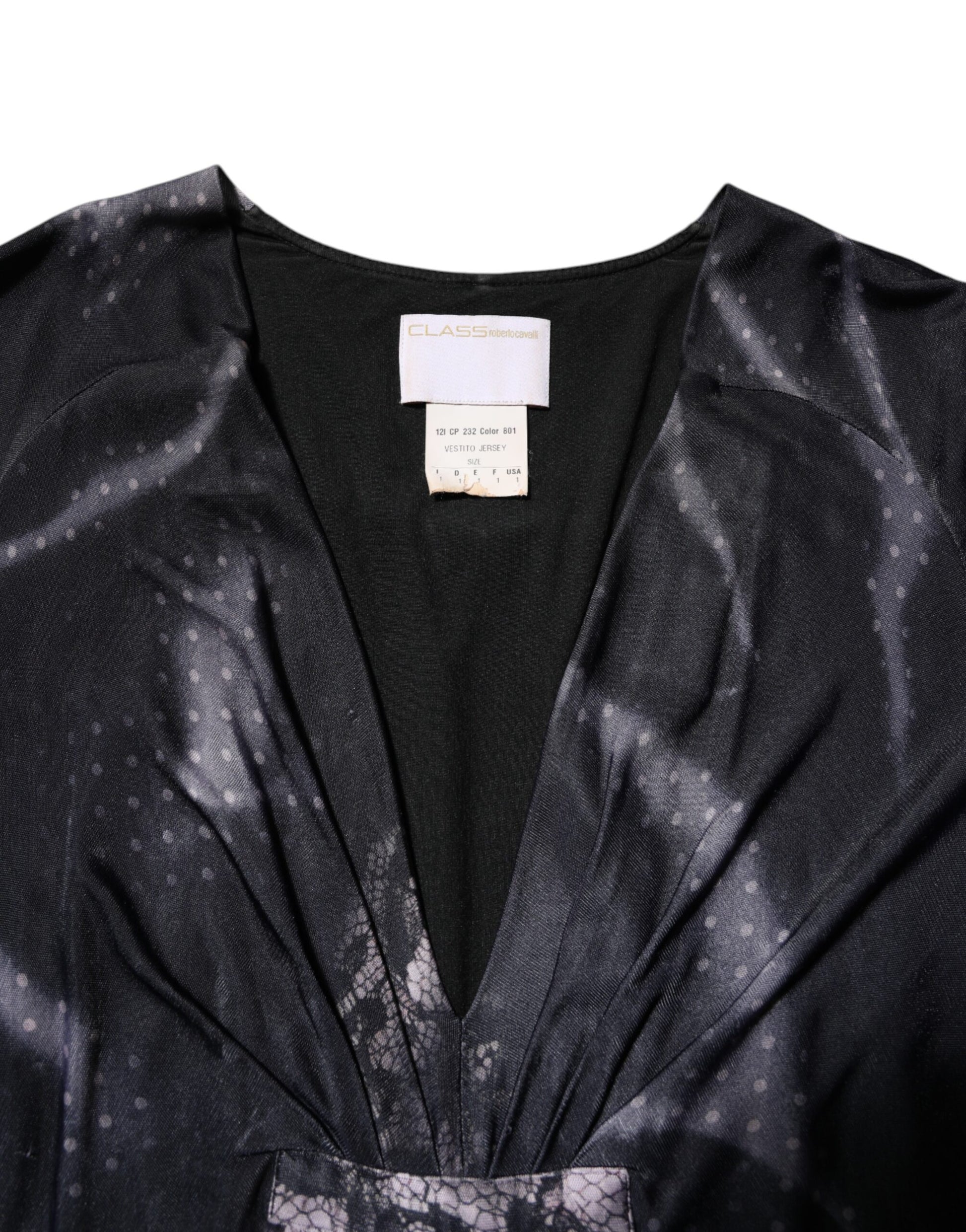 Robe fourreau midi en viscose noire à motifs floraux Roberto Cavalli