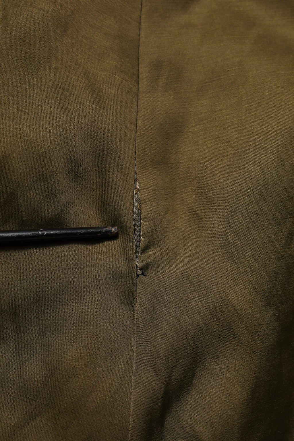 Jupe midi taille haute évasée en viscose vert olive Jil Sander