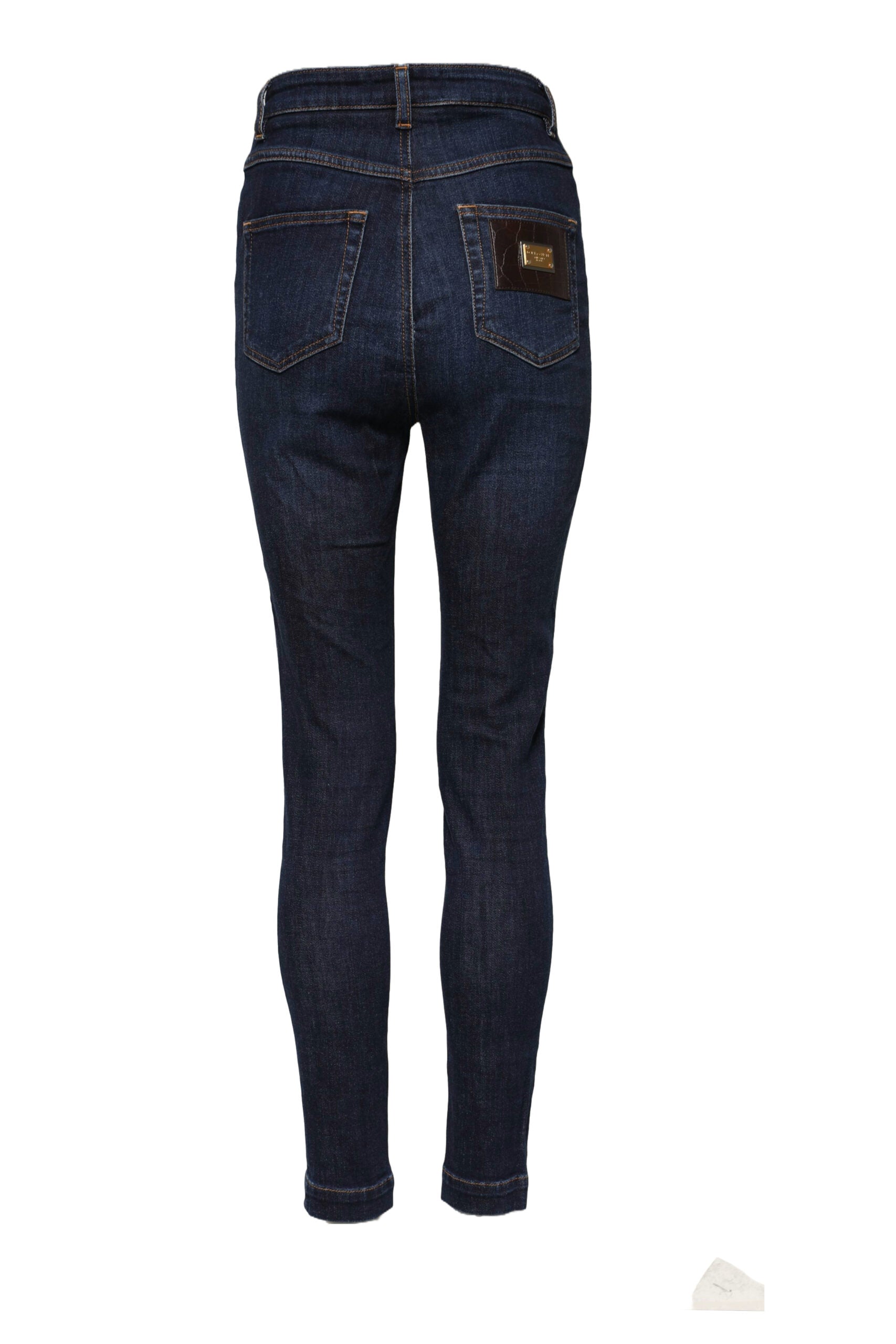 Jeans slim taille haute en denim bleu GRACE Dolce & Gabbana