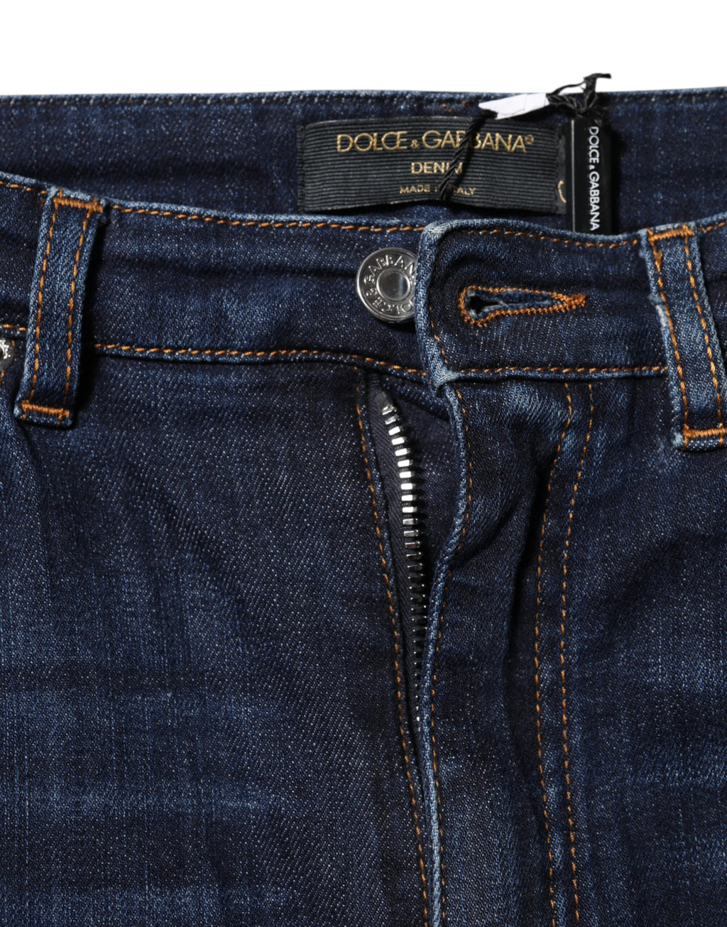Jeans slim taille haute en denim bleu GRACE Dolce & Gabbana