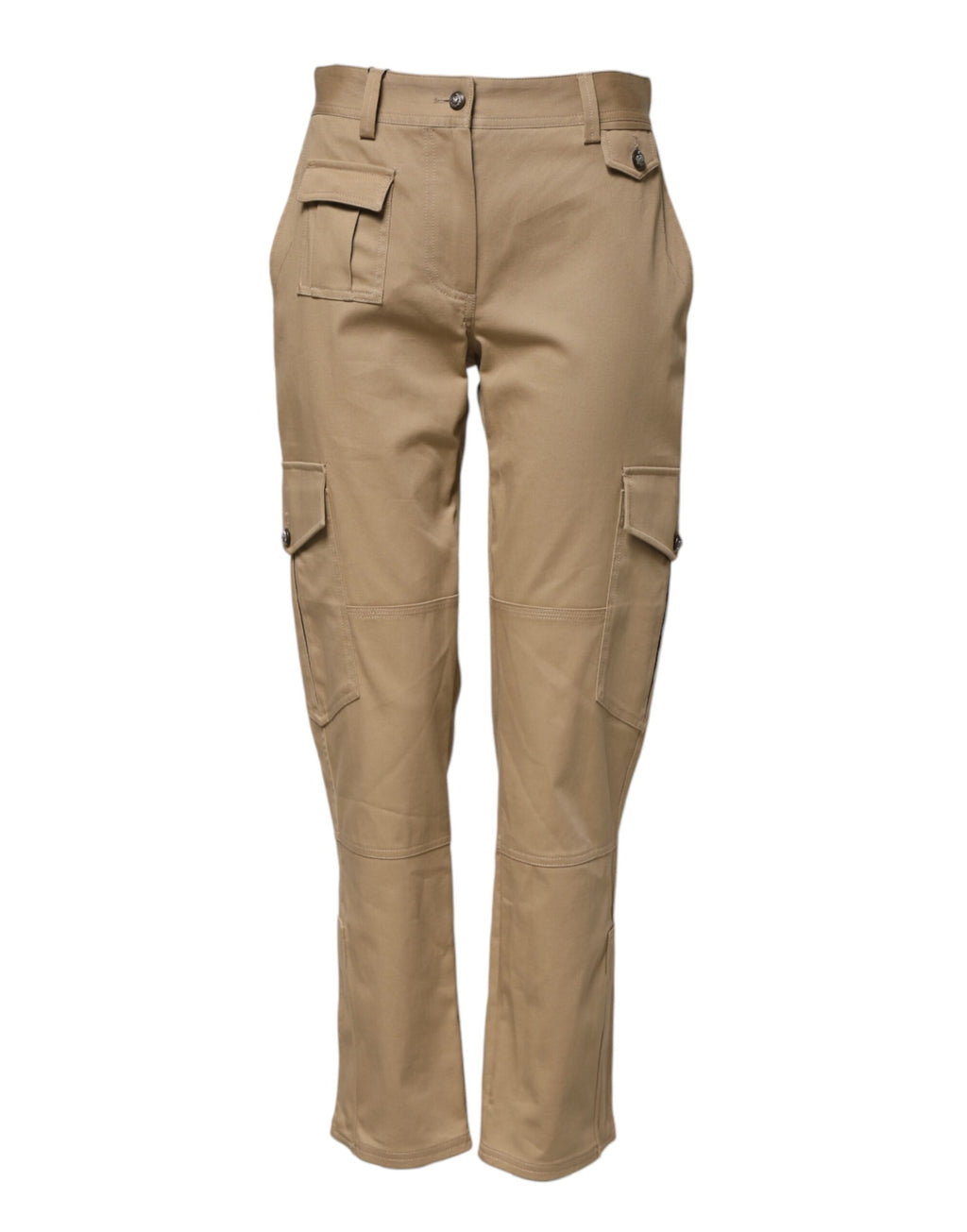 Pantalon fuselé cargo taille mi-haute beige Dolce & Gabbana