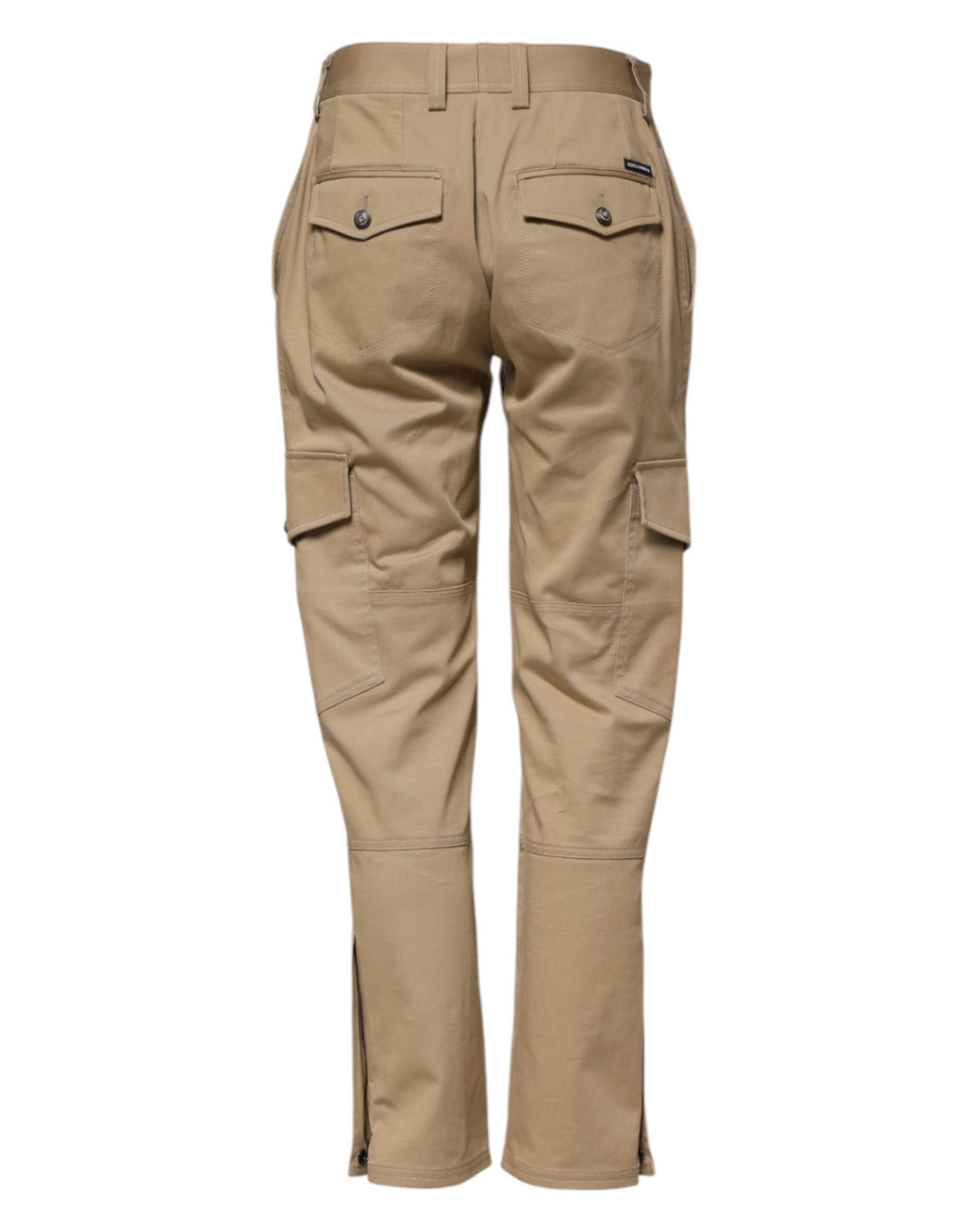 Pantalon fuselé cargo taille mi-haute beige Dolce & Gabbana