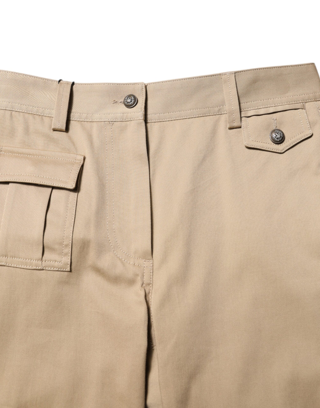 Pantalon fuselé cargo taille mi-haute beige Dolce & Gabbana