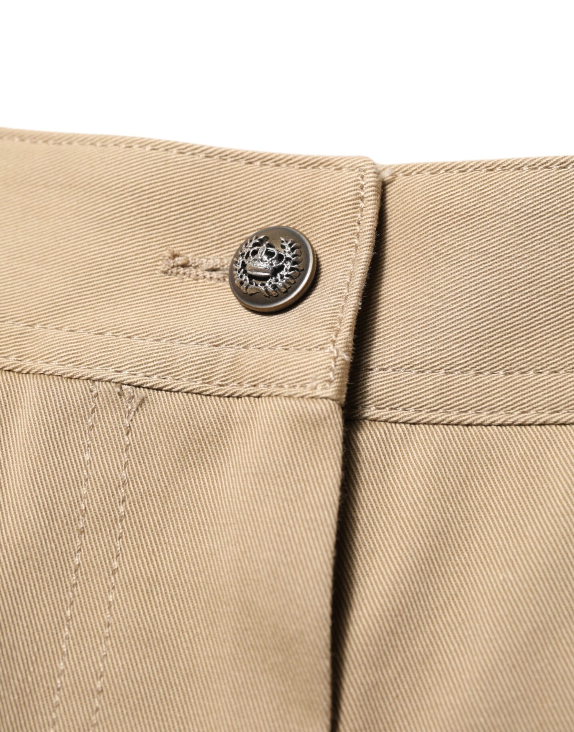 Pantalon fuselé cargo taille mi-haute beige Dolce & Gabbana