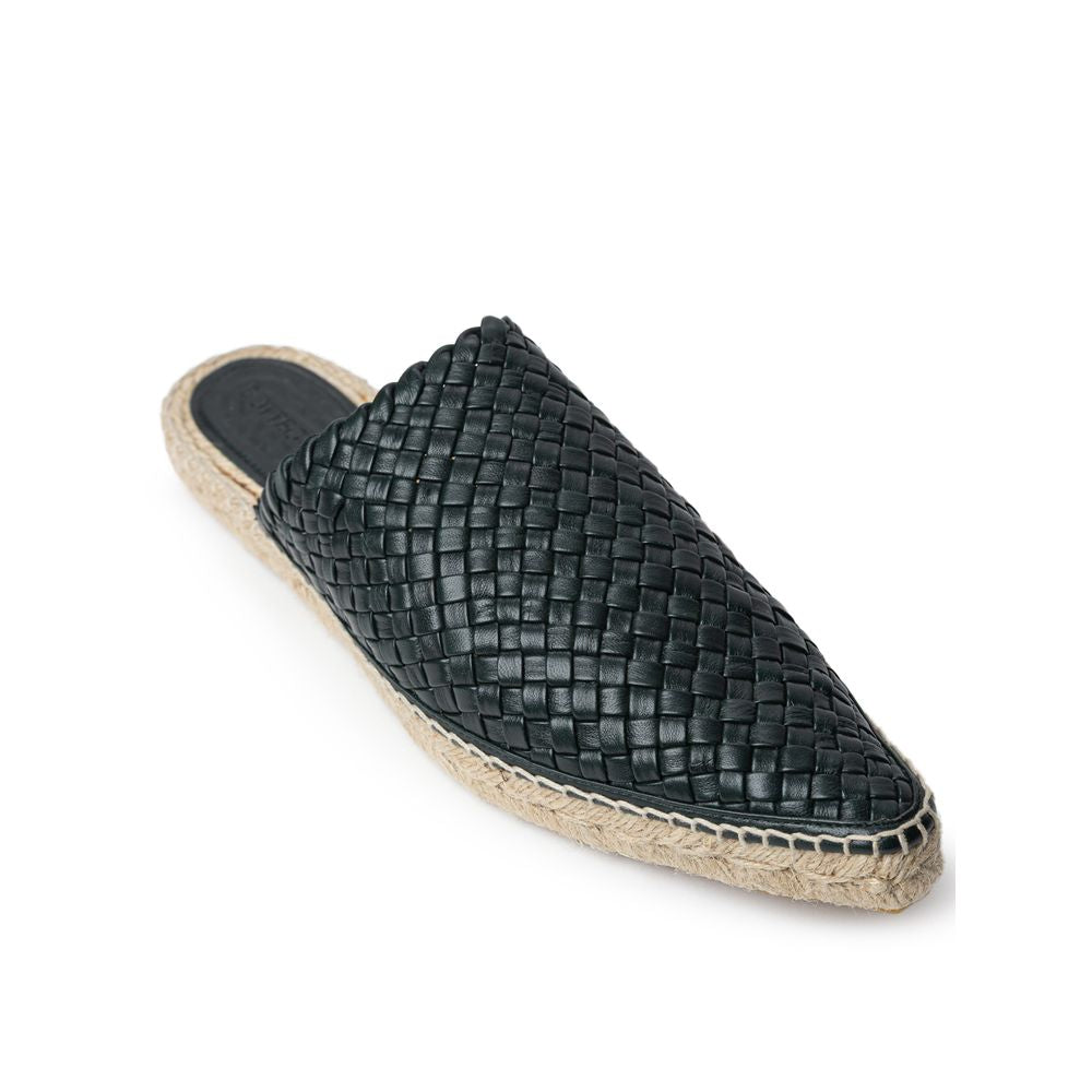 Espadrilles Bottega Veneta en cuir vert