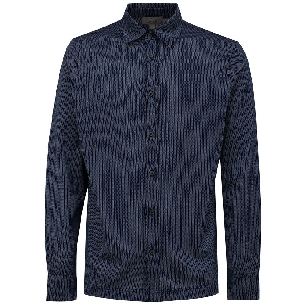 Blaues Baumwollhemd von Canali